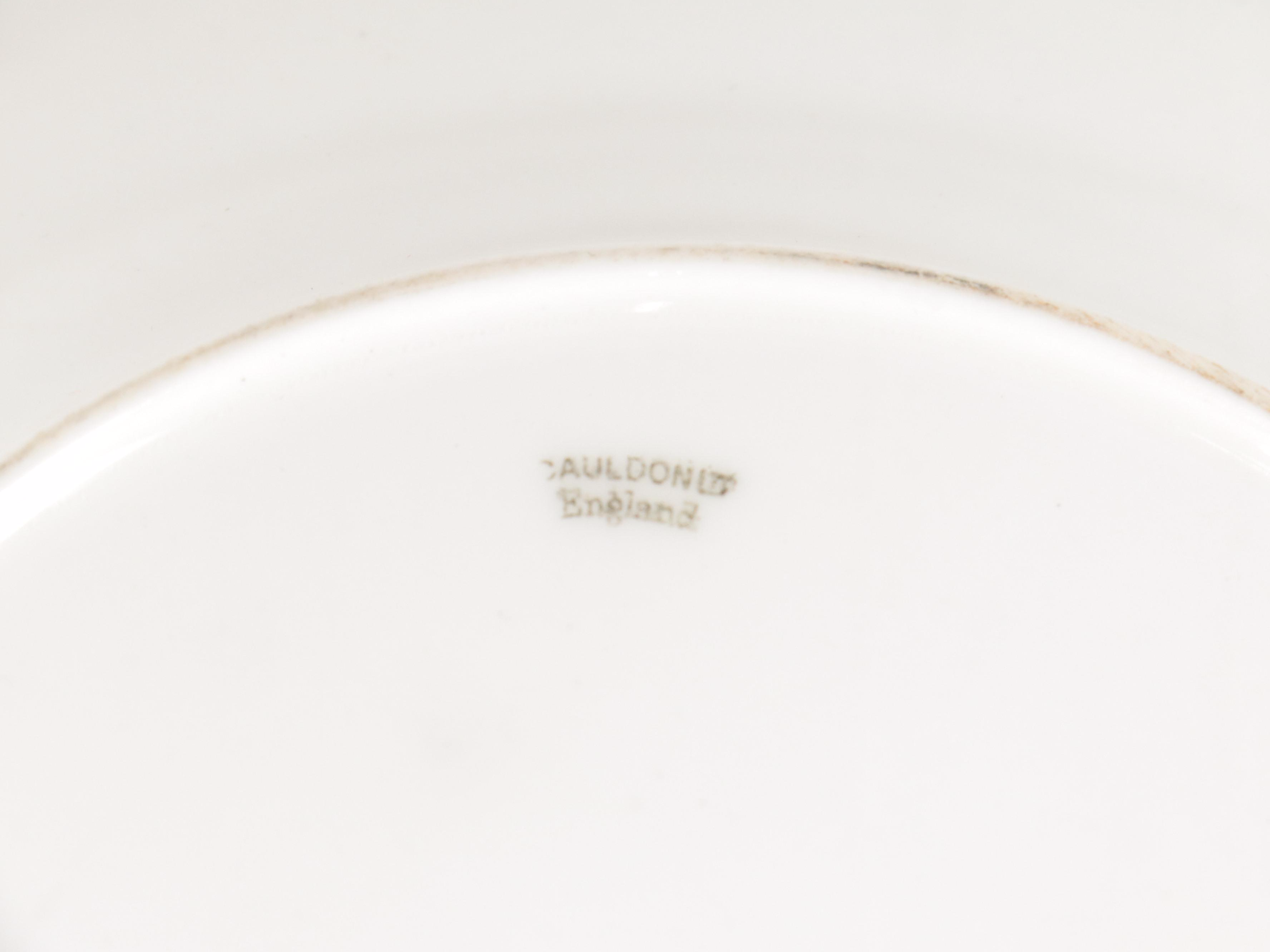 Jean Pouyat Limoges Porcelain Plates, Saucers, Bowls and Teacups, Vintage