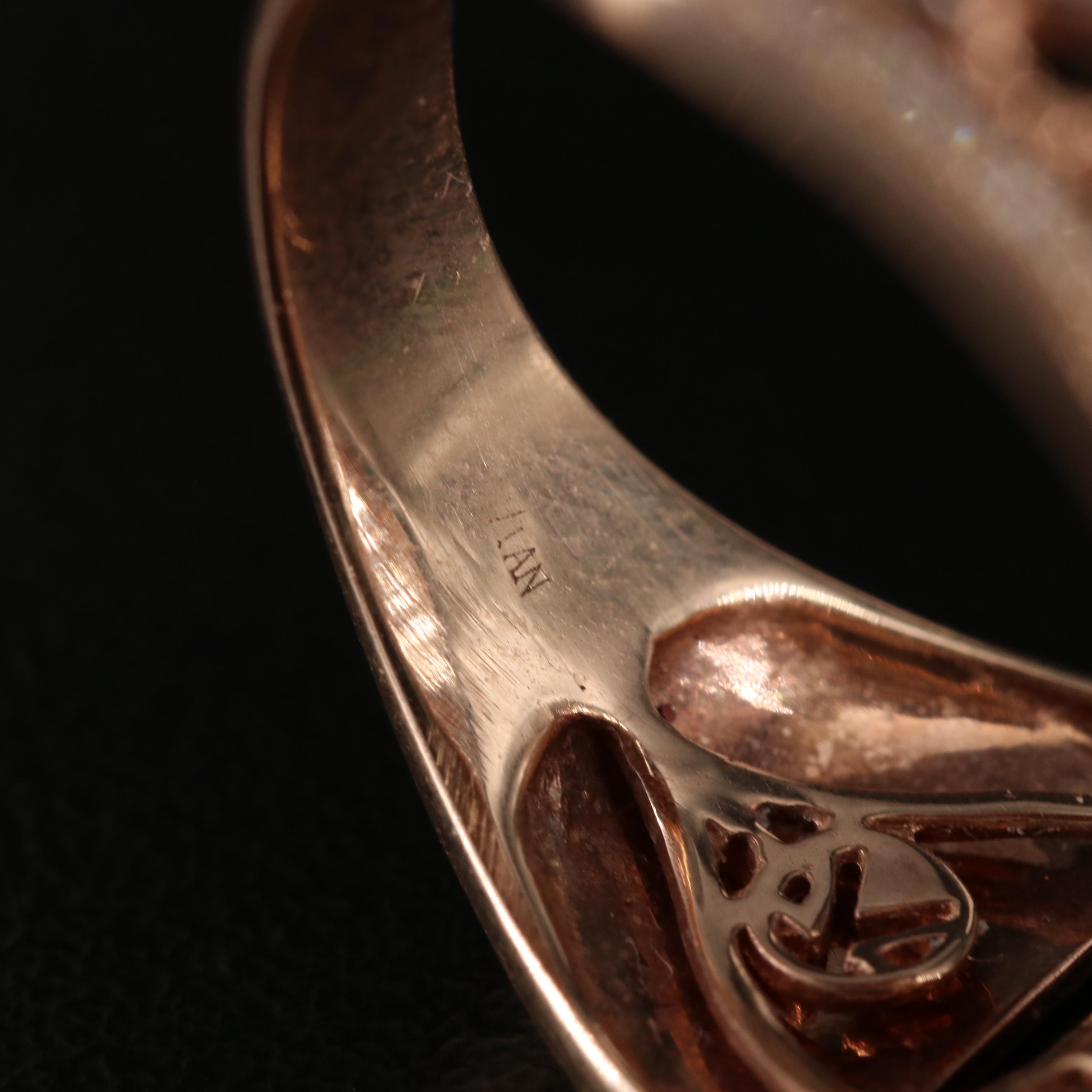 Le Vian 14K Rose Gold 1.10 CTW Diamond Butterfly Ring with Fancy Brown Diamonds