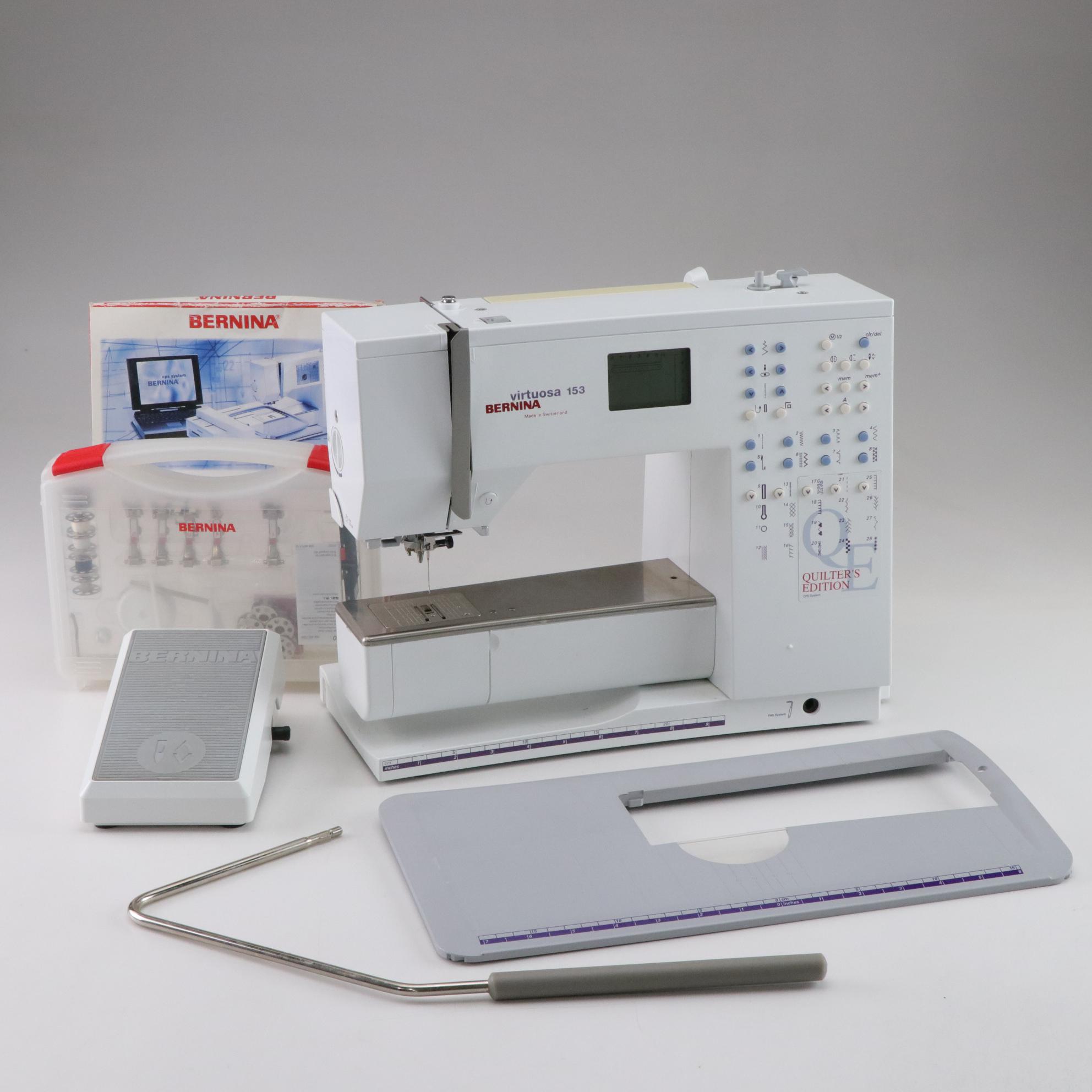 Bernina Virtuosa 153 Quilter's Edition Sewing Machine with Accessories