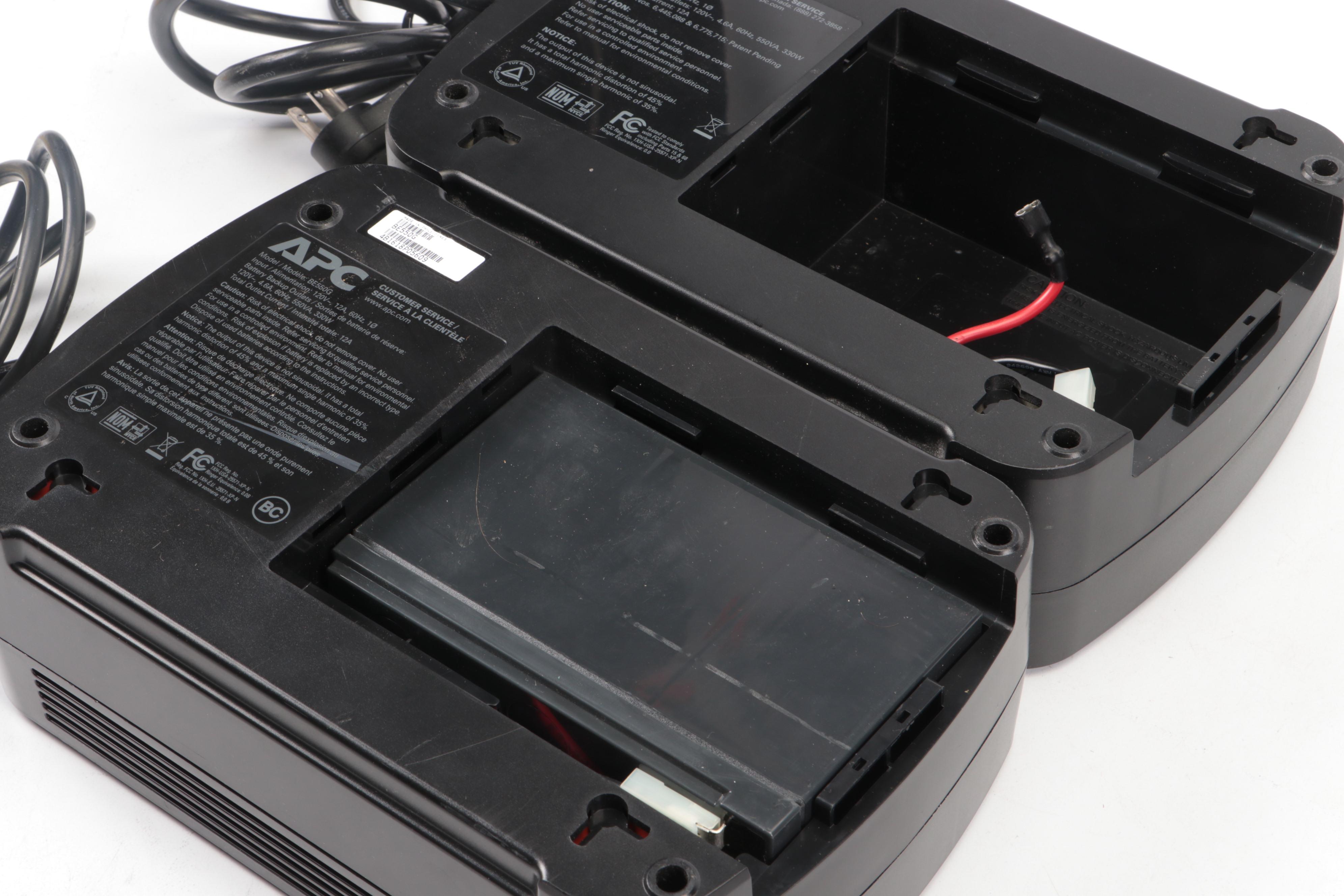 Mighty Max ML712 Portable Batteries with APC BackUPS 550 Power Strips