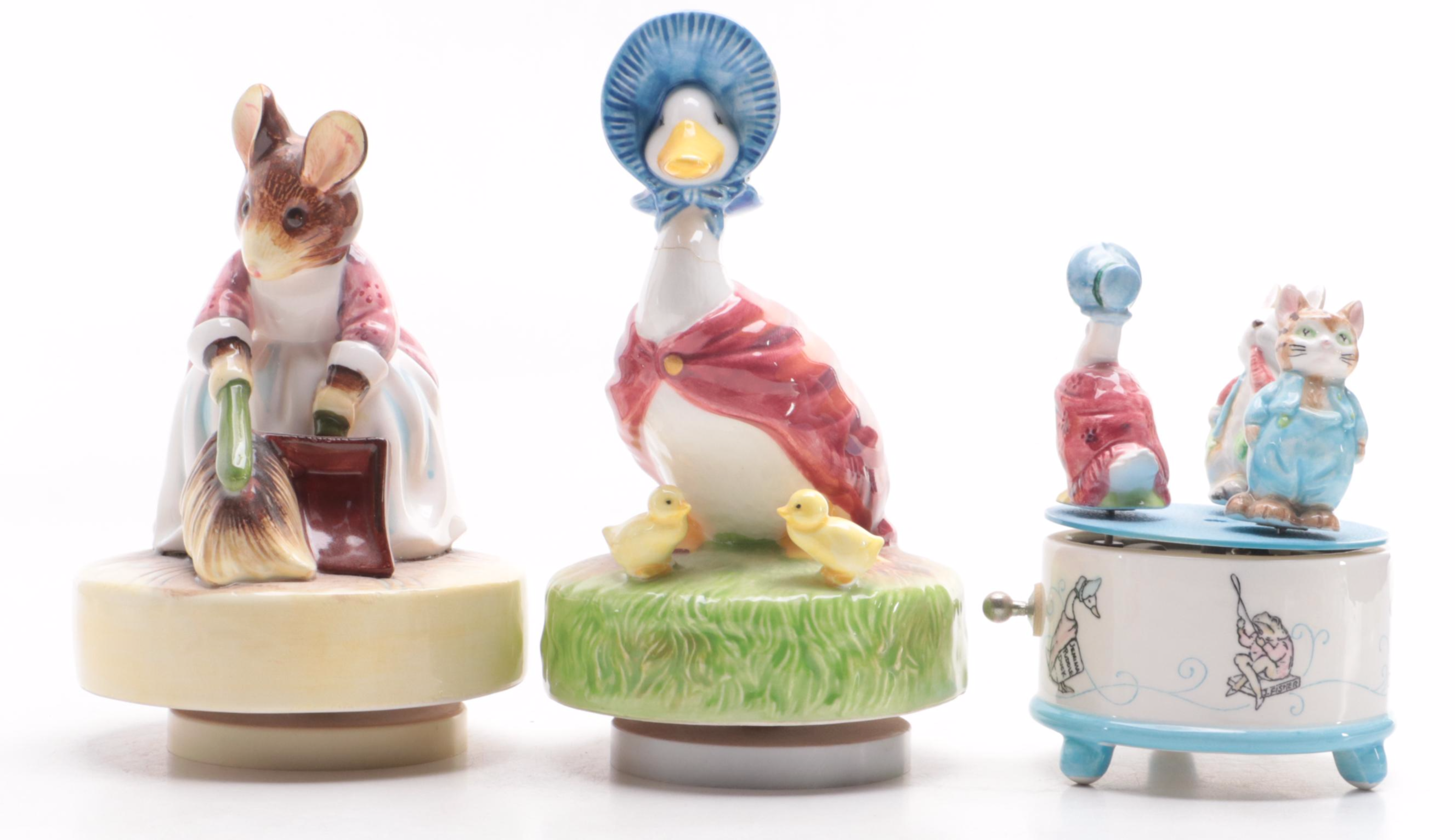 Schmid Ceramic Beatrix Potter Musical Figurines EBTH