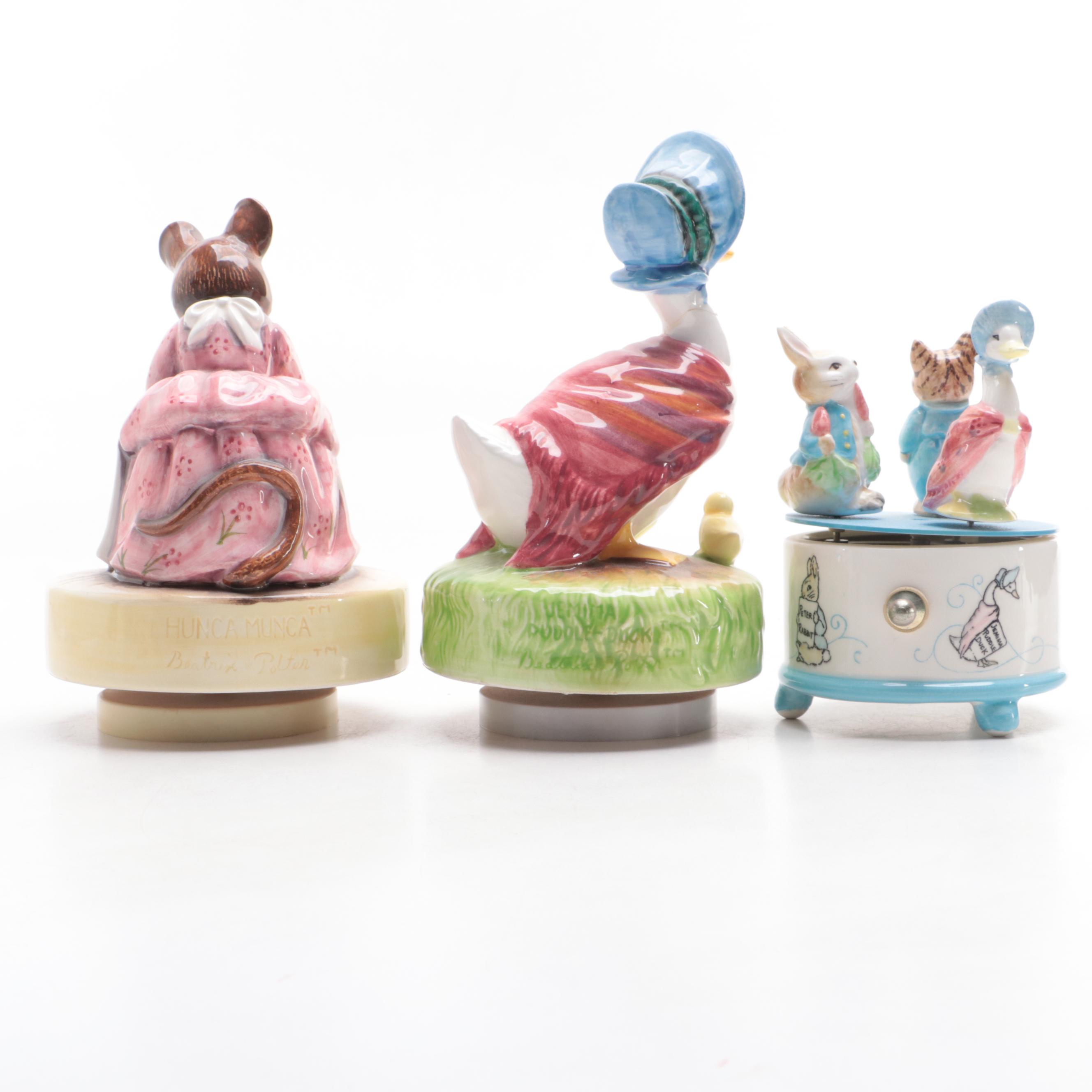 Schmid Ceramic Beatrix Potter Musical Figurines EBTH