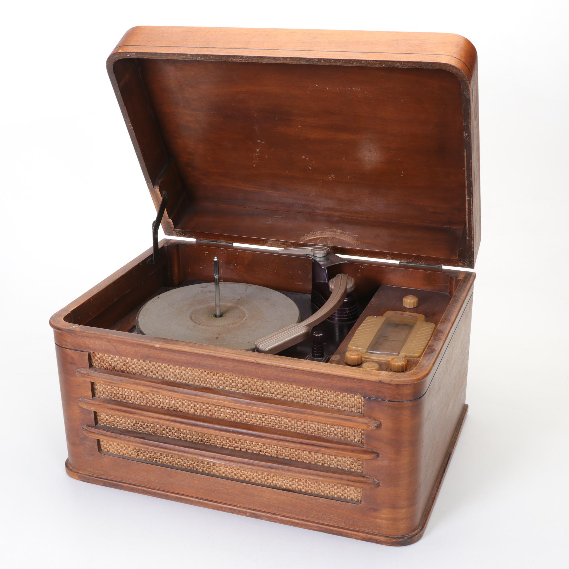 Sears, Roebuck and Co. "Silverstone" Radio and Record Player, 1946