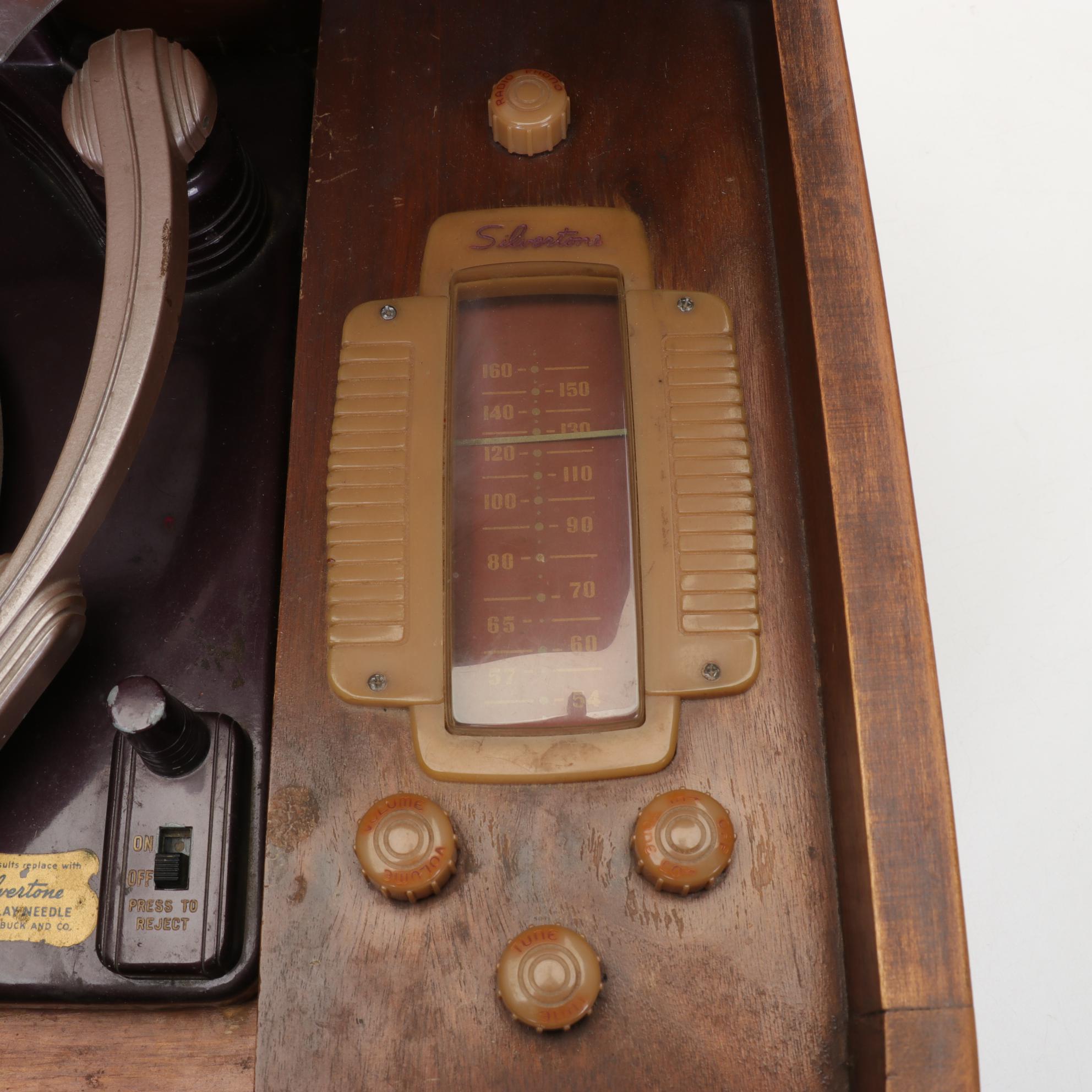 Sears, Roebuck and Co. "Silverstone" Radio and Record Player, 1946
