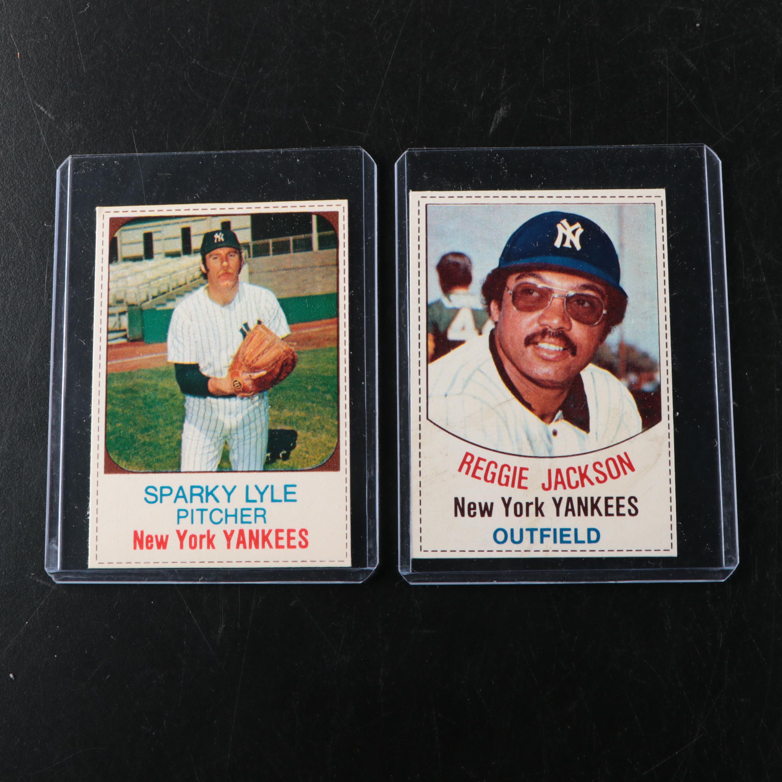Jim Catfish Hunter, Graded 1975 Hostess Card, Reggie Jackson, Hostess
