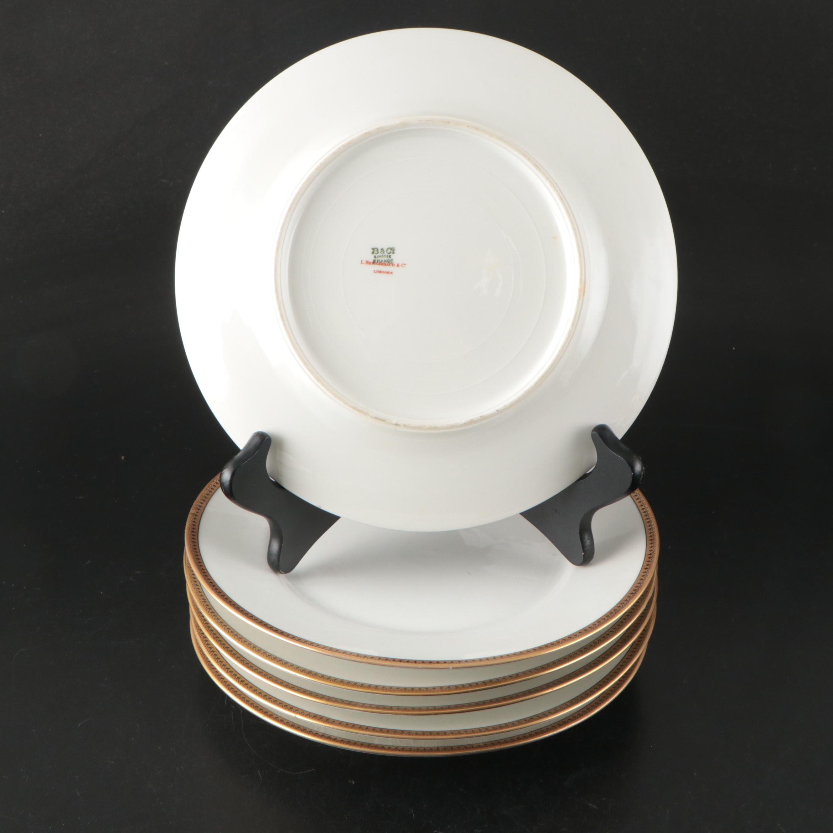 Vignaud and More Gilt Porcelain Dinnerware, Late 19th-Early 20th C.