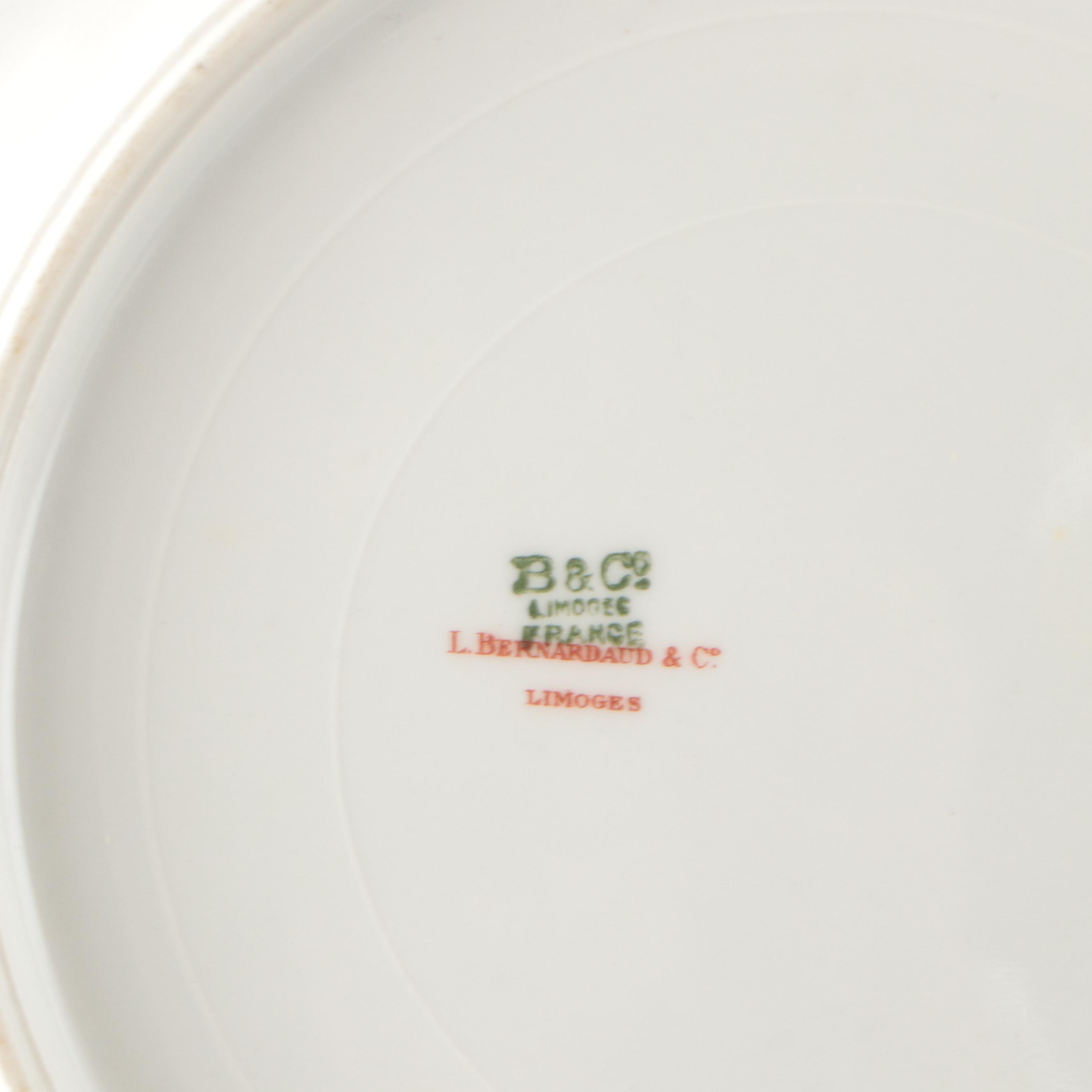 Vignaud and More Gilt Porcelain Dinnerware, Late 19th-Early 20th C.