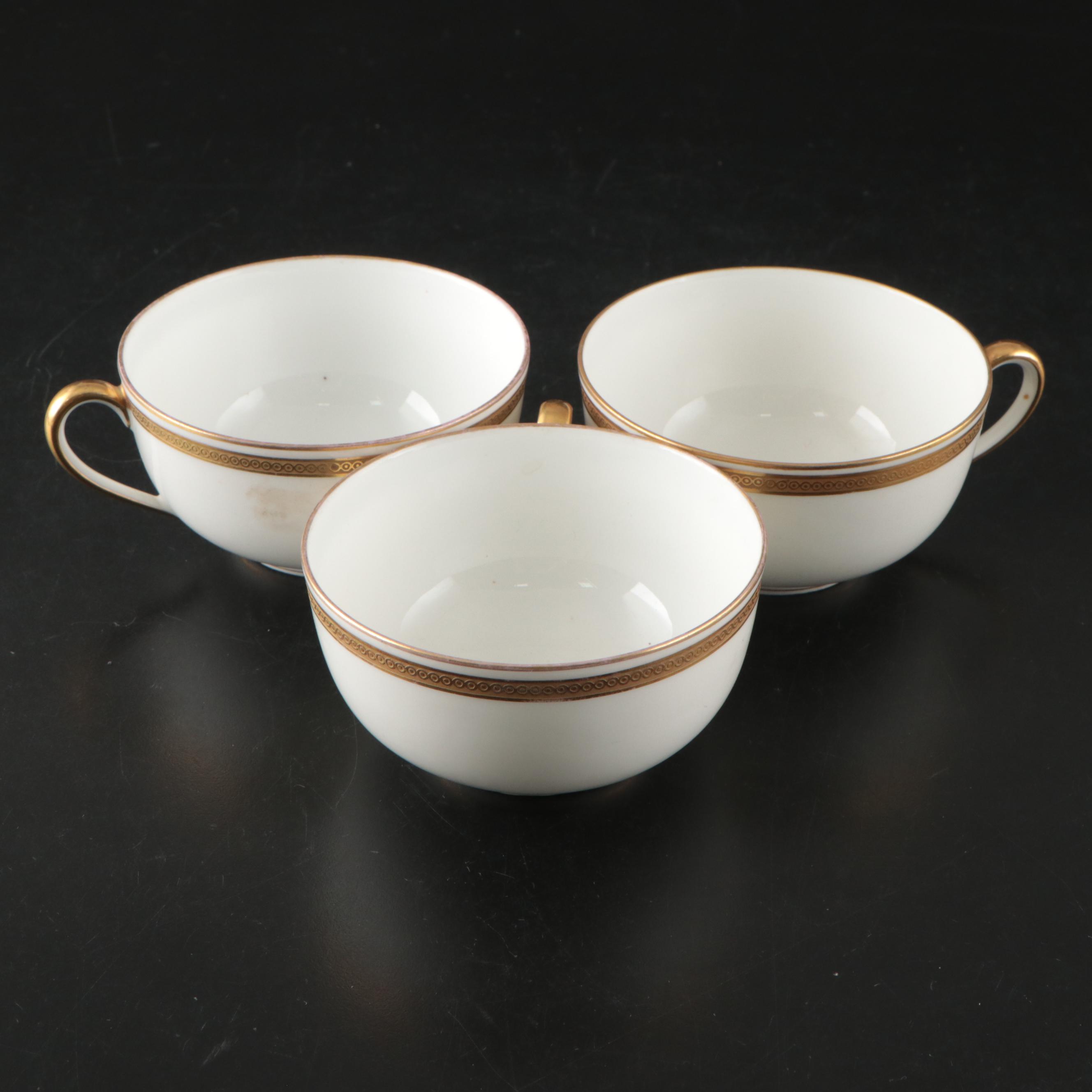 Vignaud and More Gilt Porcelain Dinnerware, Late 19th-Early 20th C.