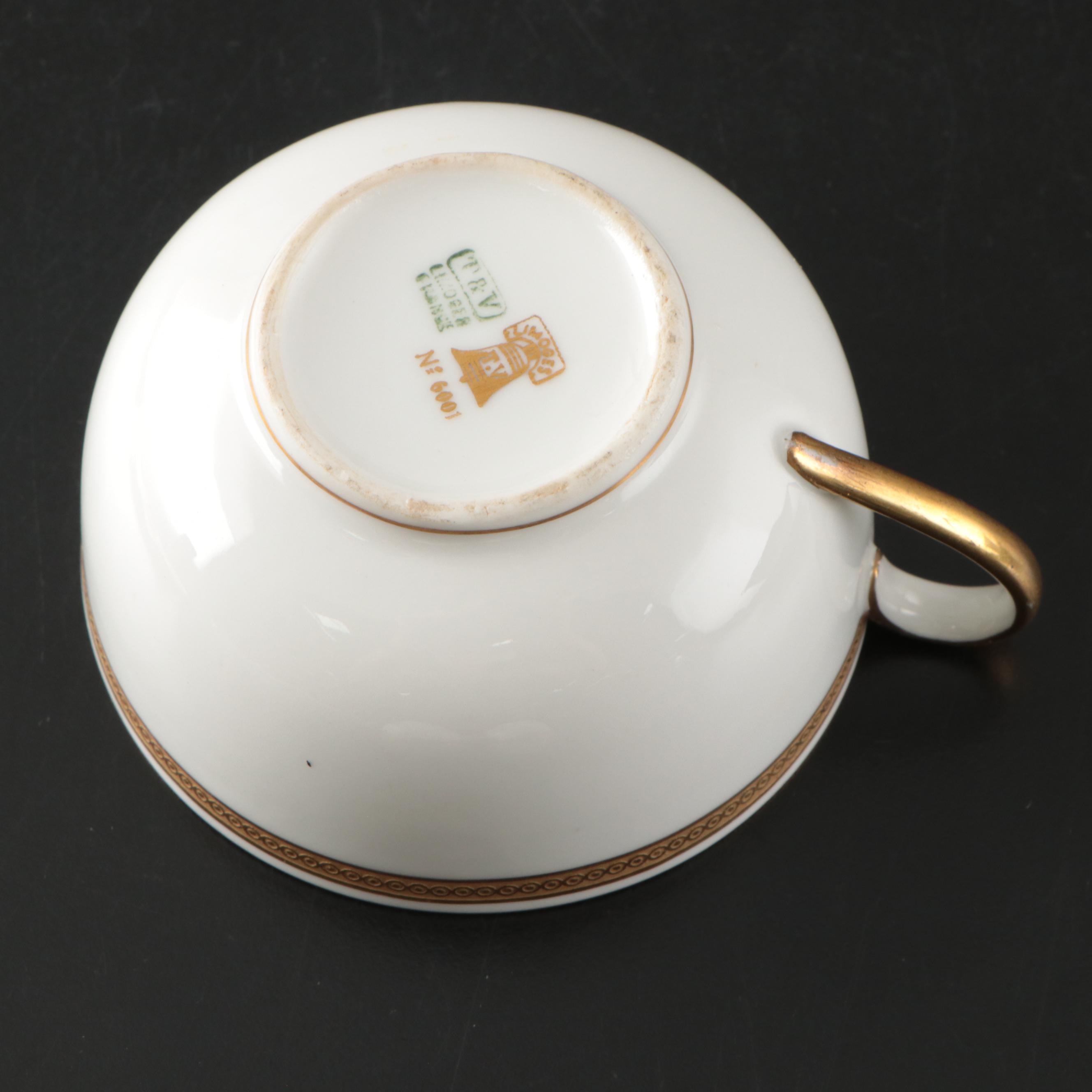 Vignaud and More Gilt Porcelain Dinnerware, Late 19th-Early 20th C.