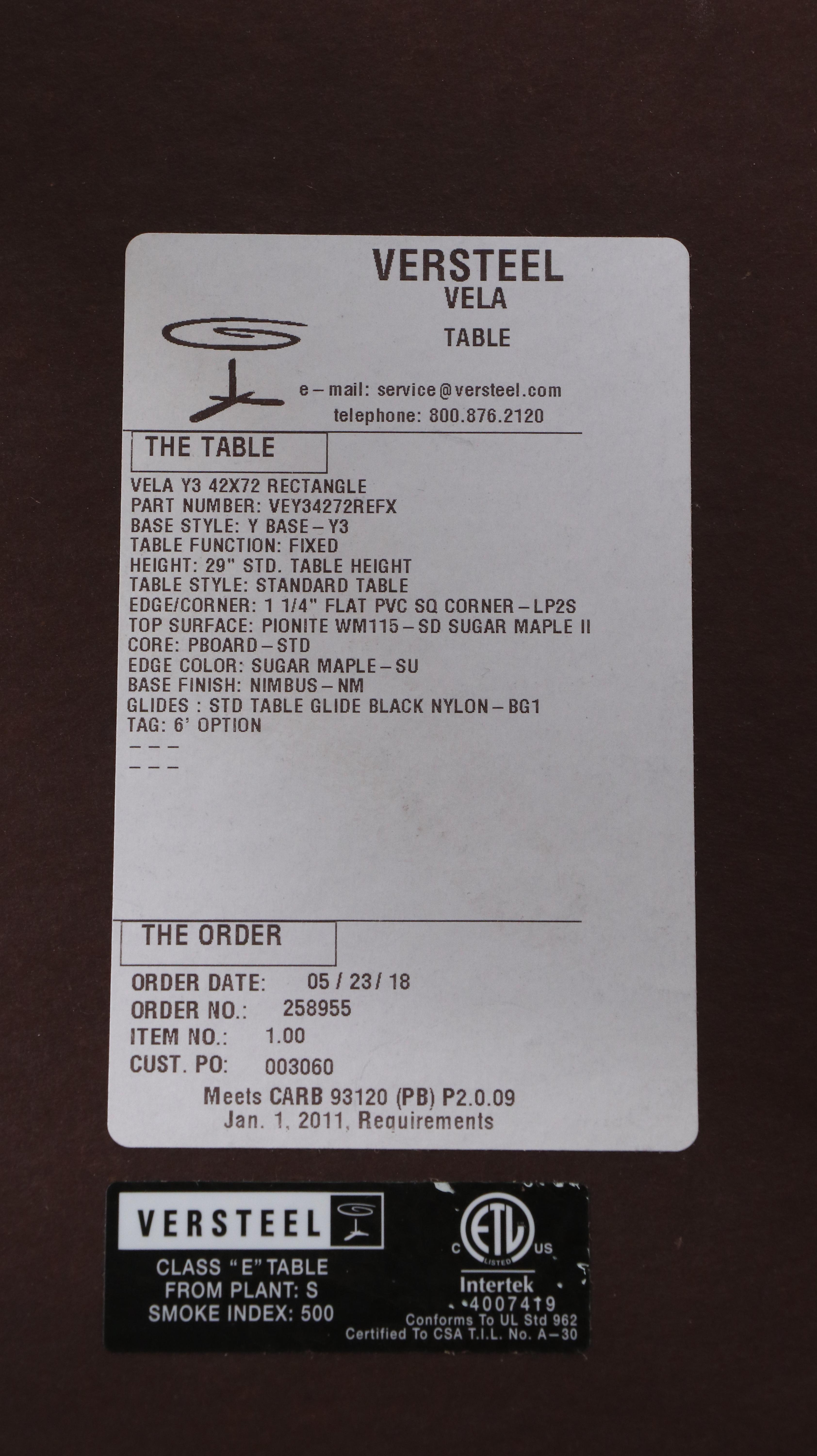 VerSteel Rectangular Fixed Leg Table with Belnick Office Chairs