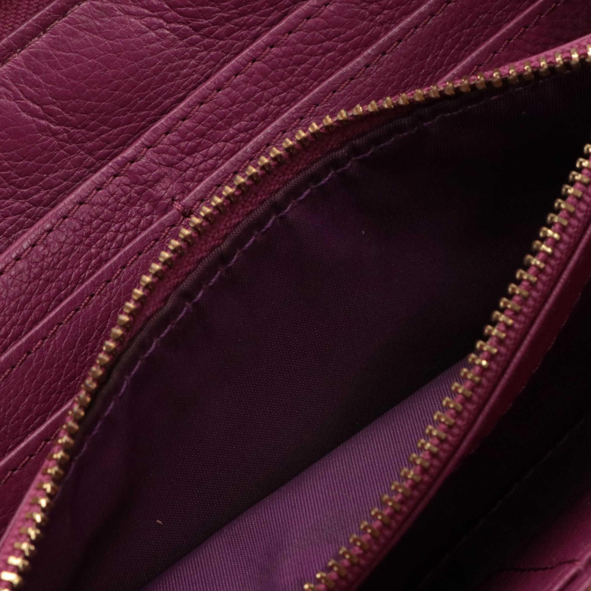 Tory Burch Logo Zip-Around Leather Wallets and Saffiano Leather Card Case