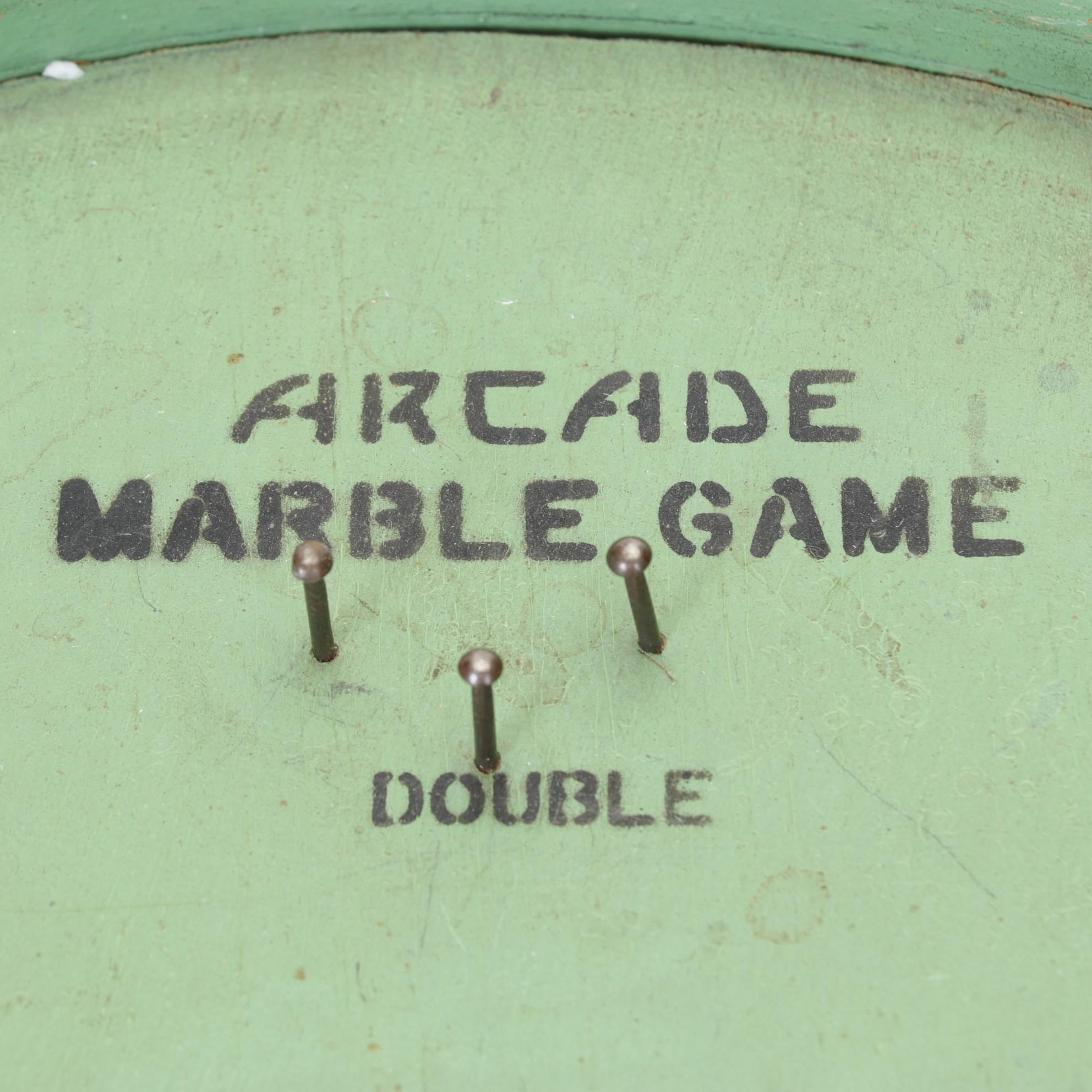 Arcade "Marble Game" Tabletop Pinball Game, Early 20th Century