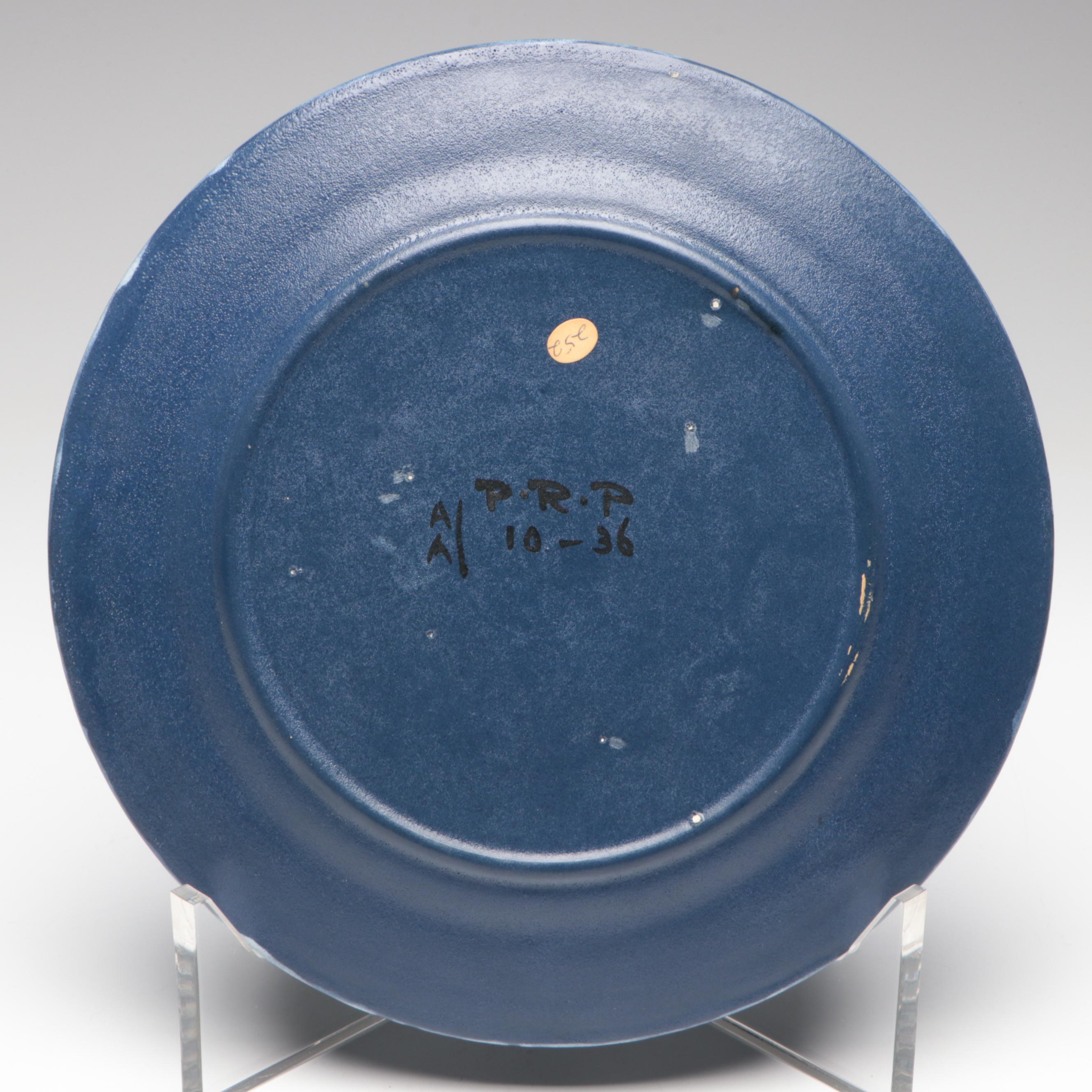 Paul Revere Pottery Earthenware Plate, 1936