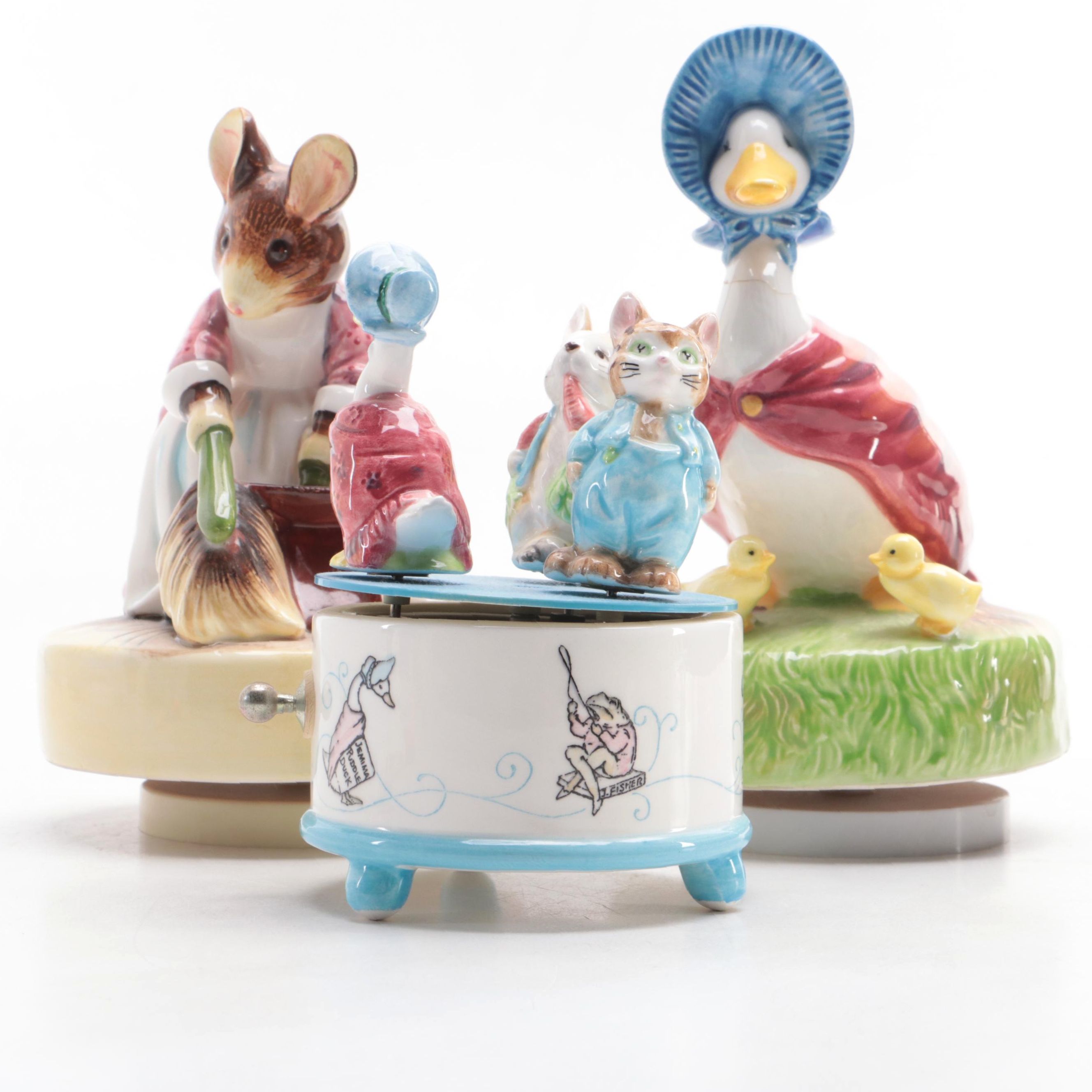 Schmid Ceramic Beatrix Potter Musical Figurines EBTH