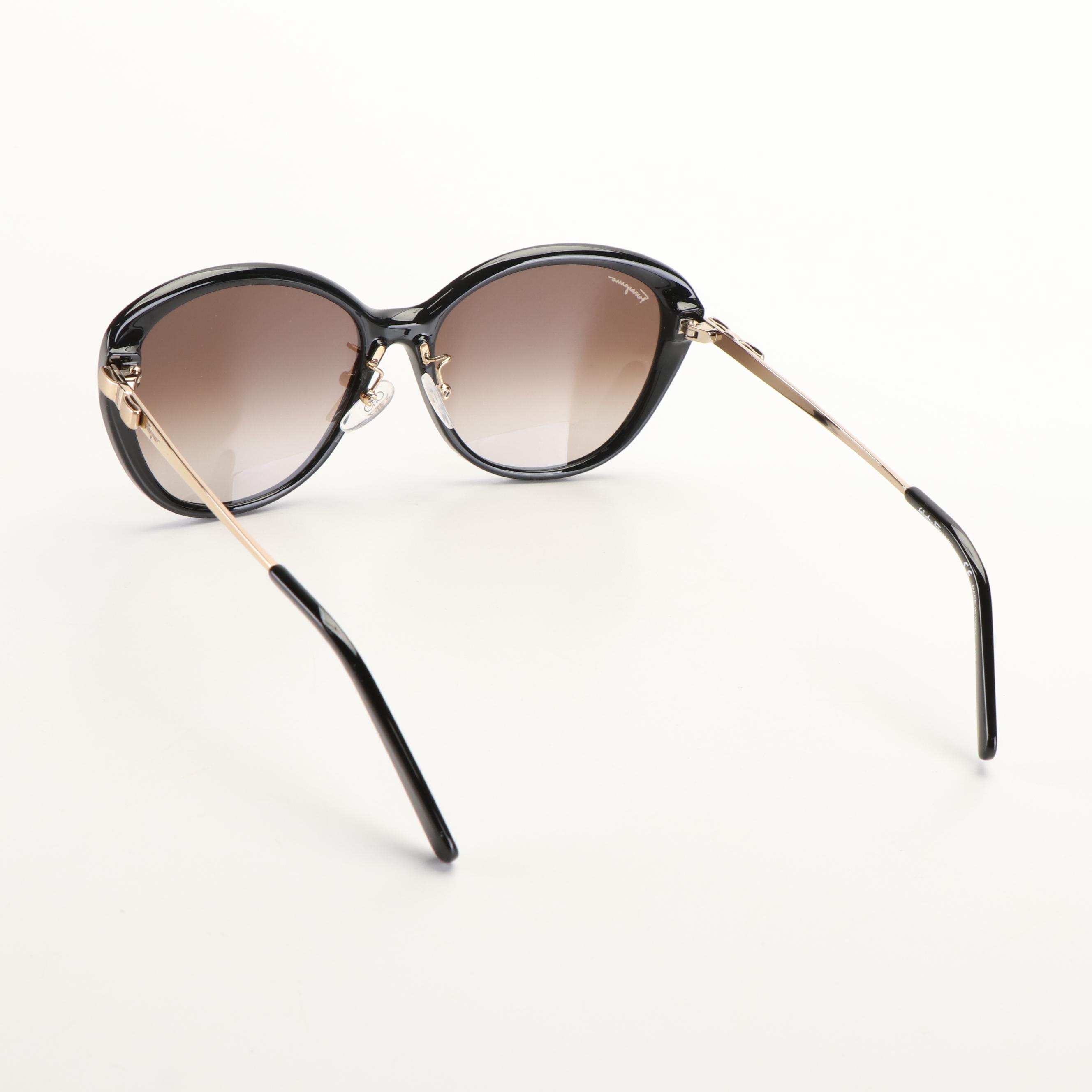 Salvatore Ferragamo SF973SA Brown Gradient and Black Frame Sunglasses