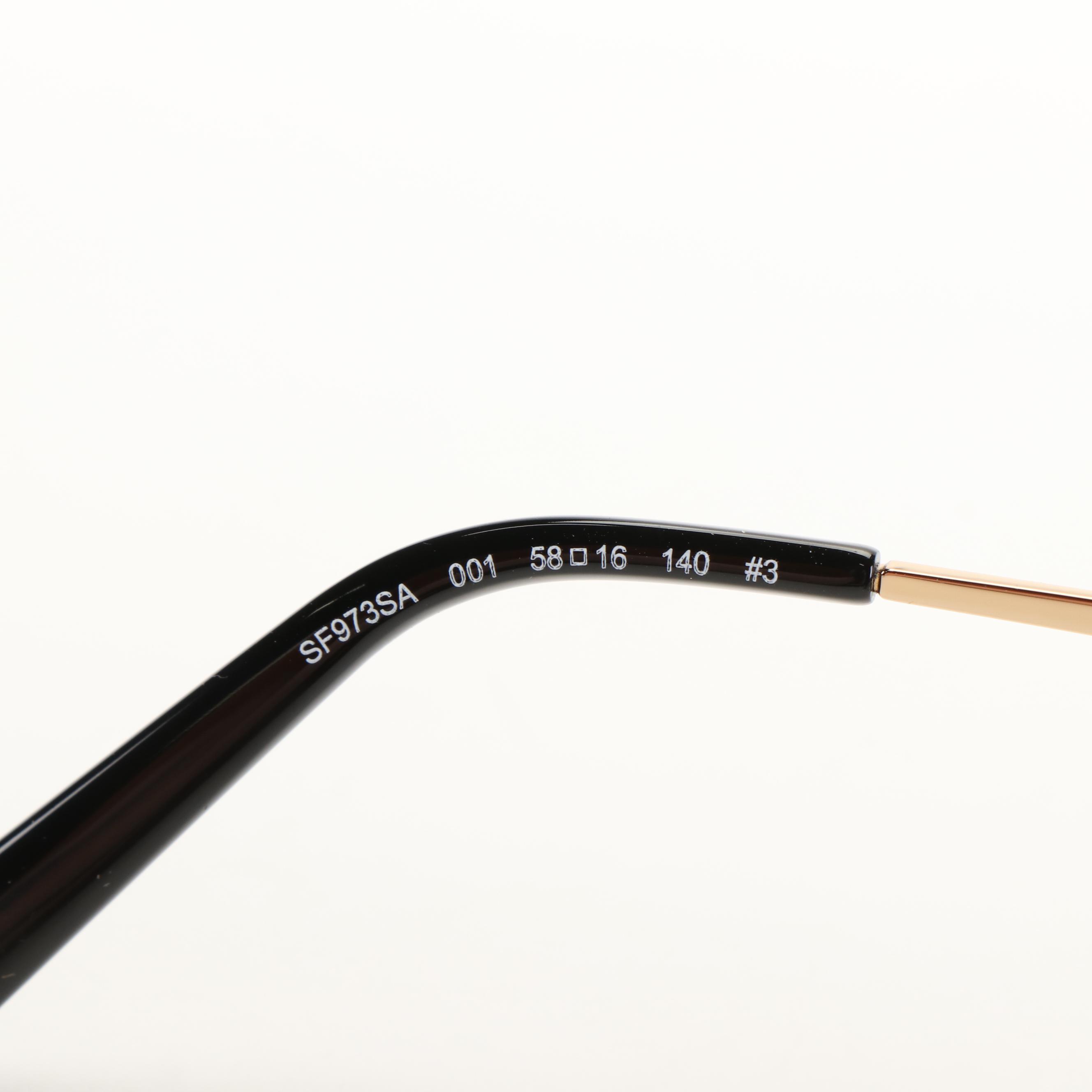 Salvatore Ferragamo SF973SA Brown Gradient and Black Frame Sunglasses