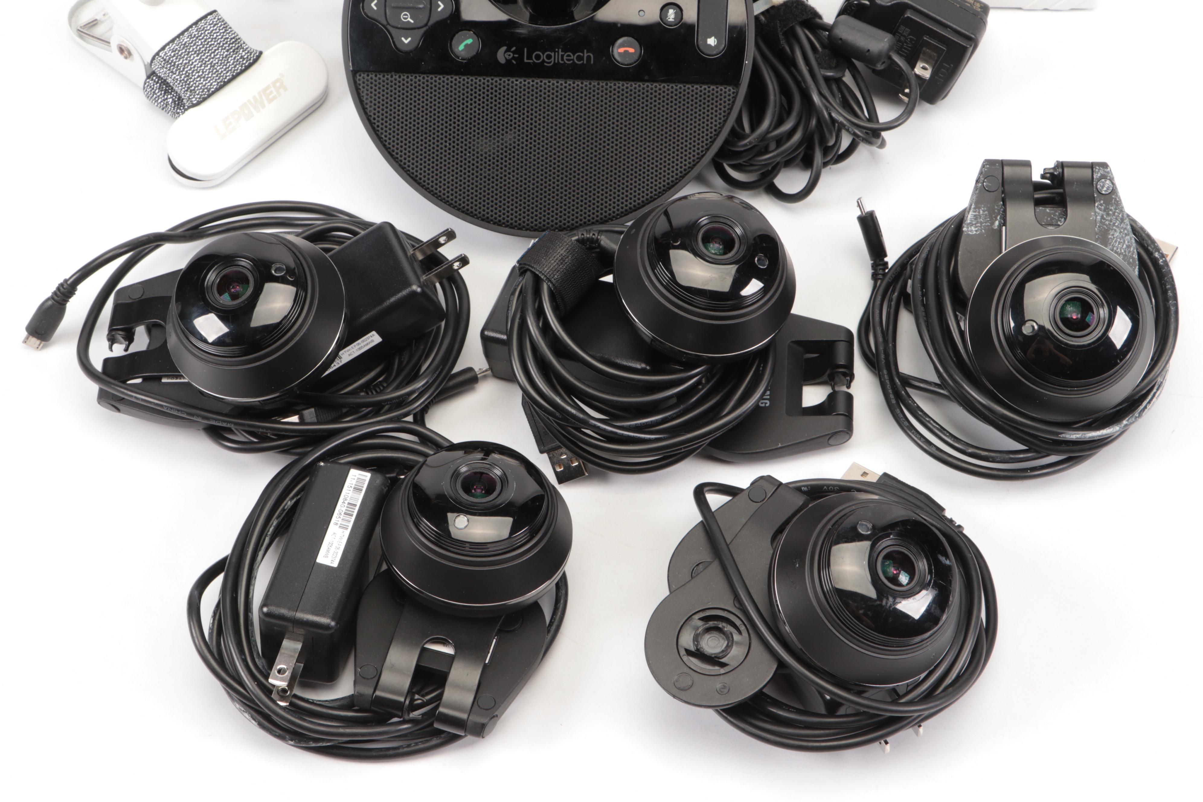 Logitech V-U0029 Webcam Speakerphone with Logitech and Samsung Webcams