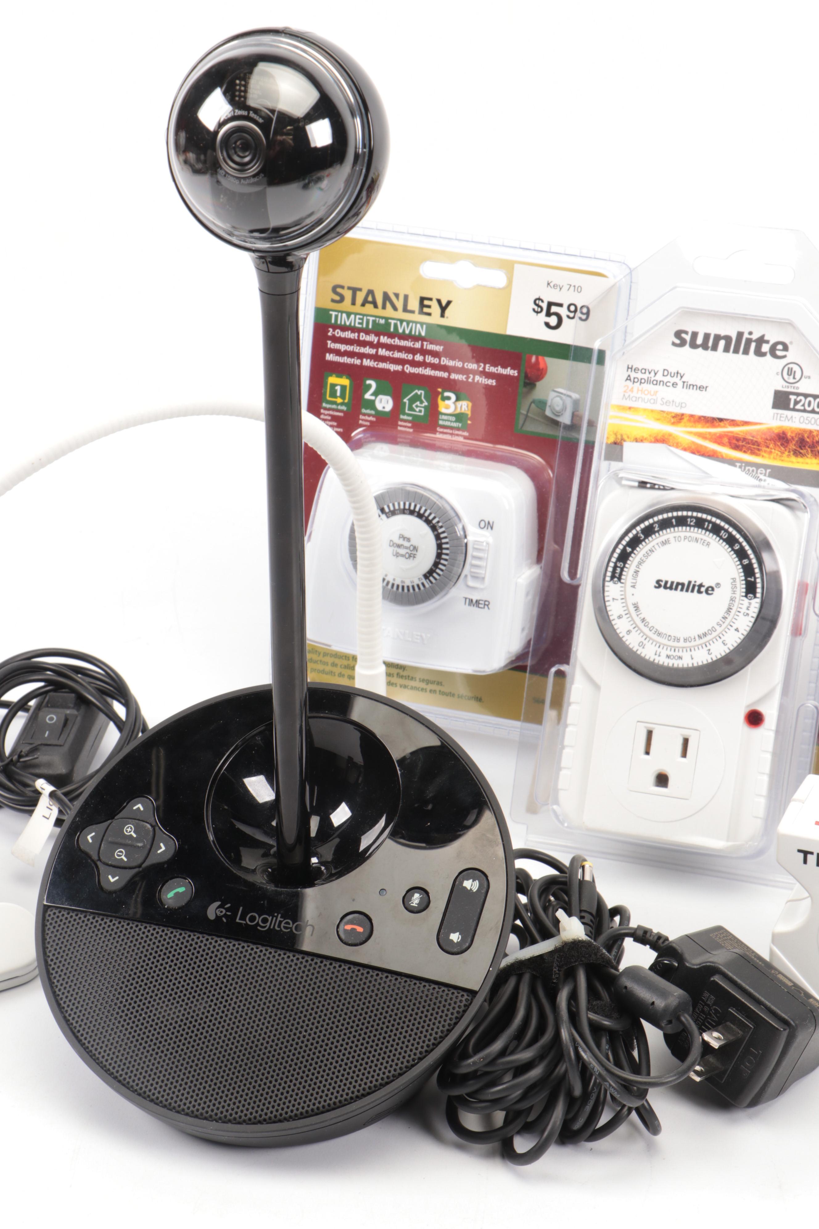 Logitech V-U0029 Webcam Speakerphone with Logitech and Samsung Webcams