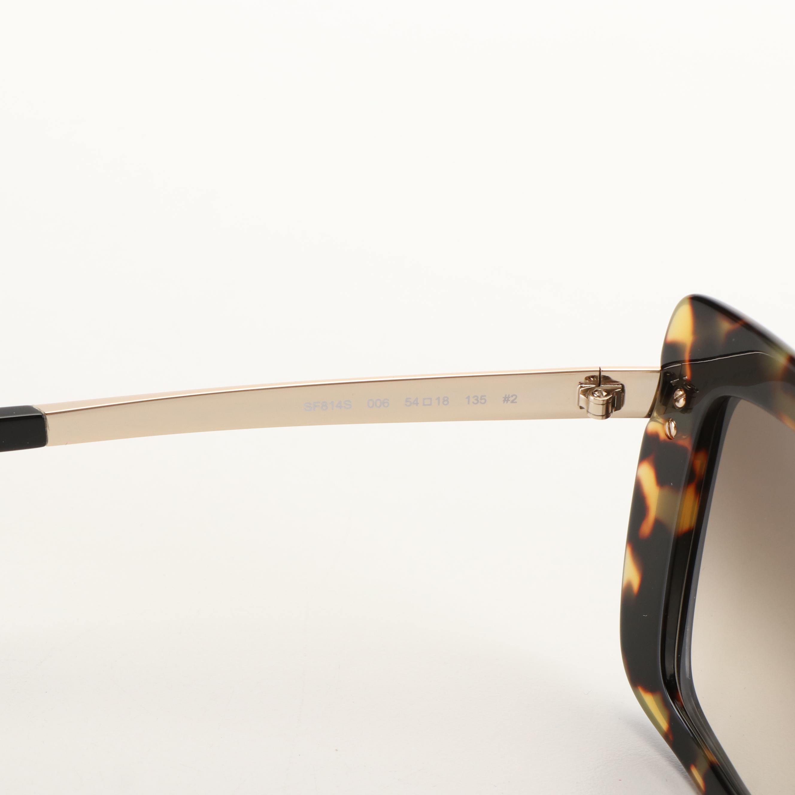 Salvatore Ferragamo SF814S Brown Gradient Black Havana Sunglasses