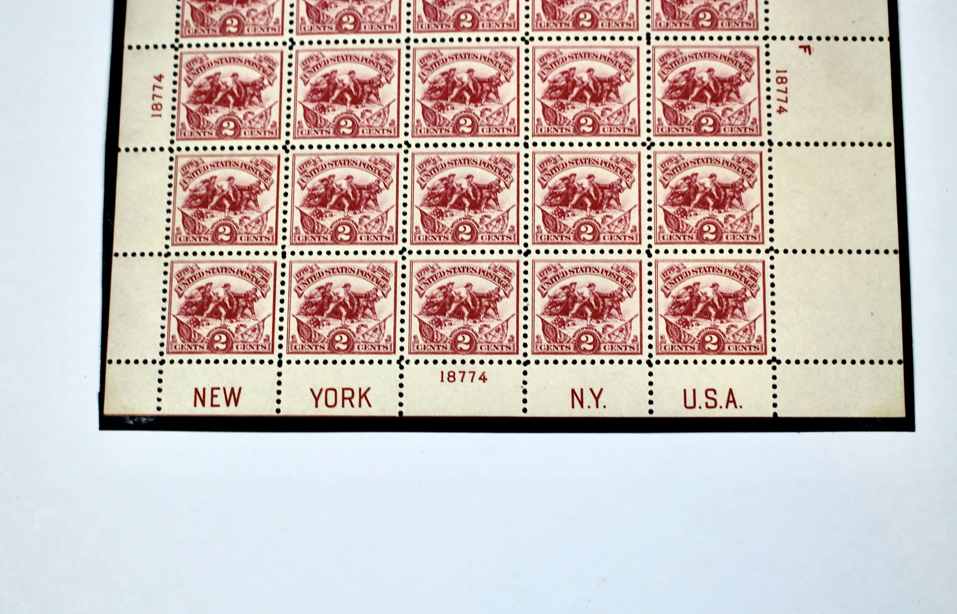 Scott #630 1926 White Plains Souvenir Stamp Sheet