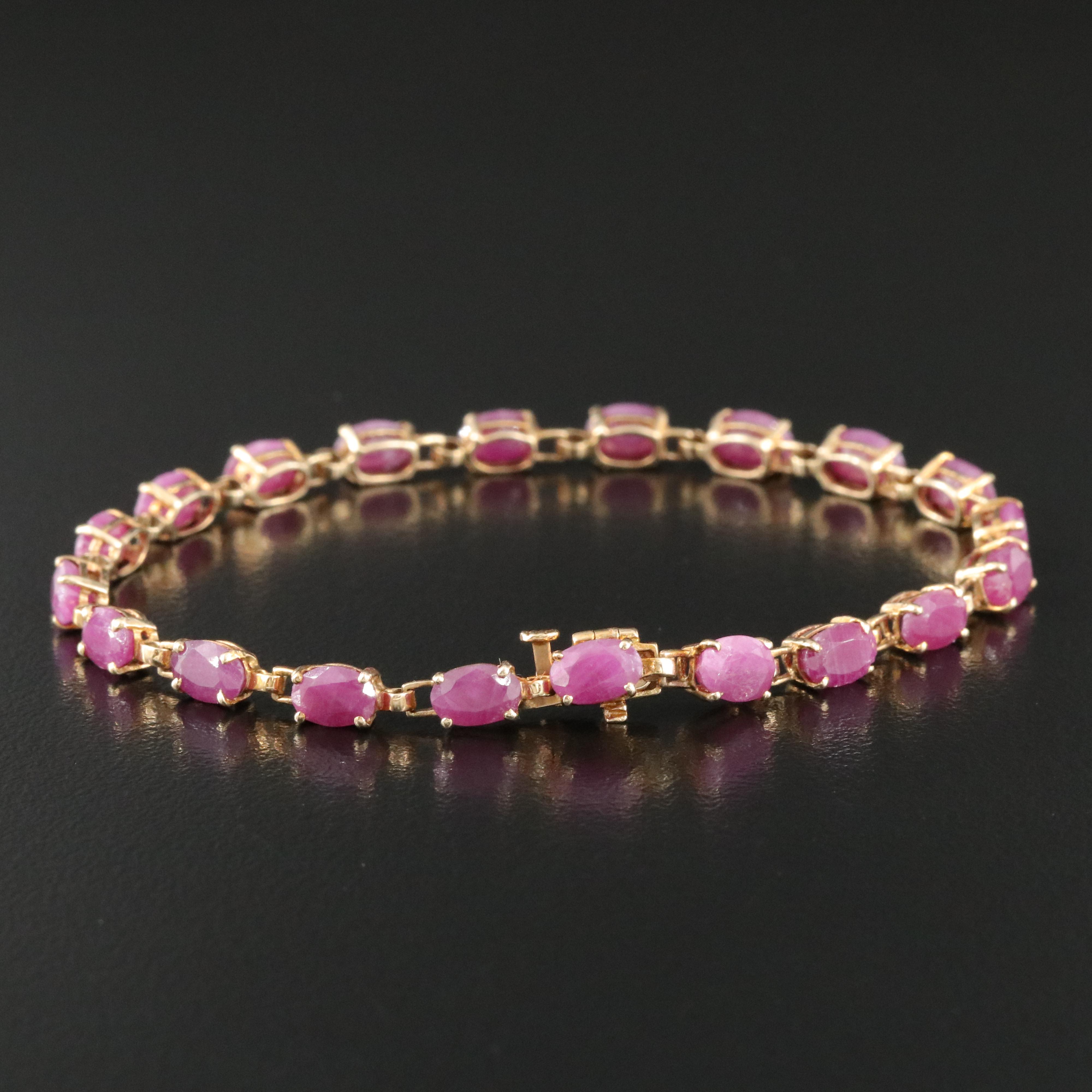 10K Ruby Bracelet