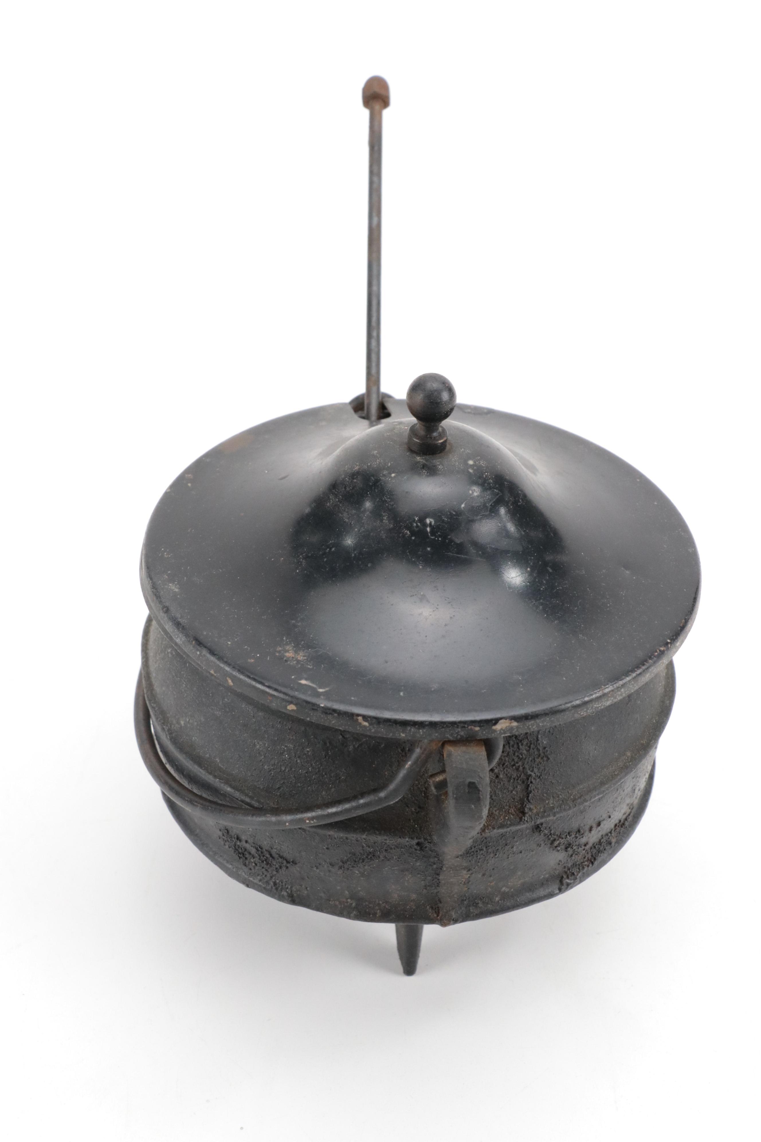 Cast Iron and Pumice Fire Starter, Antique