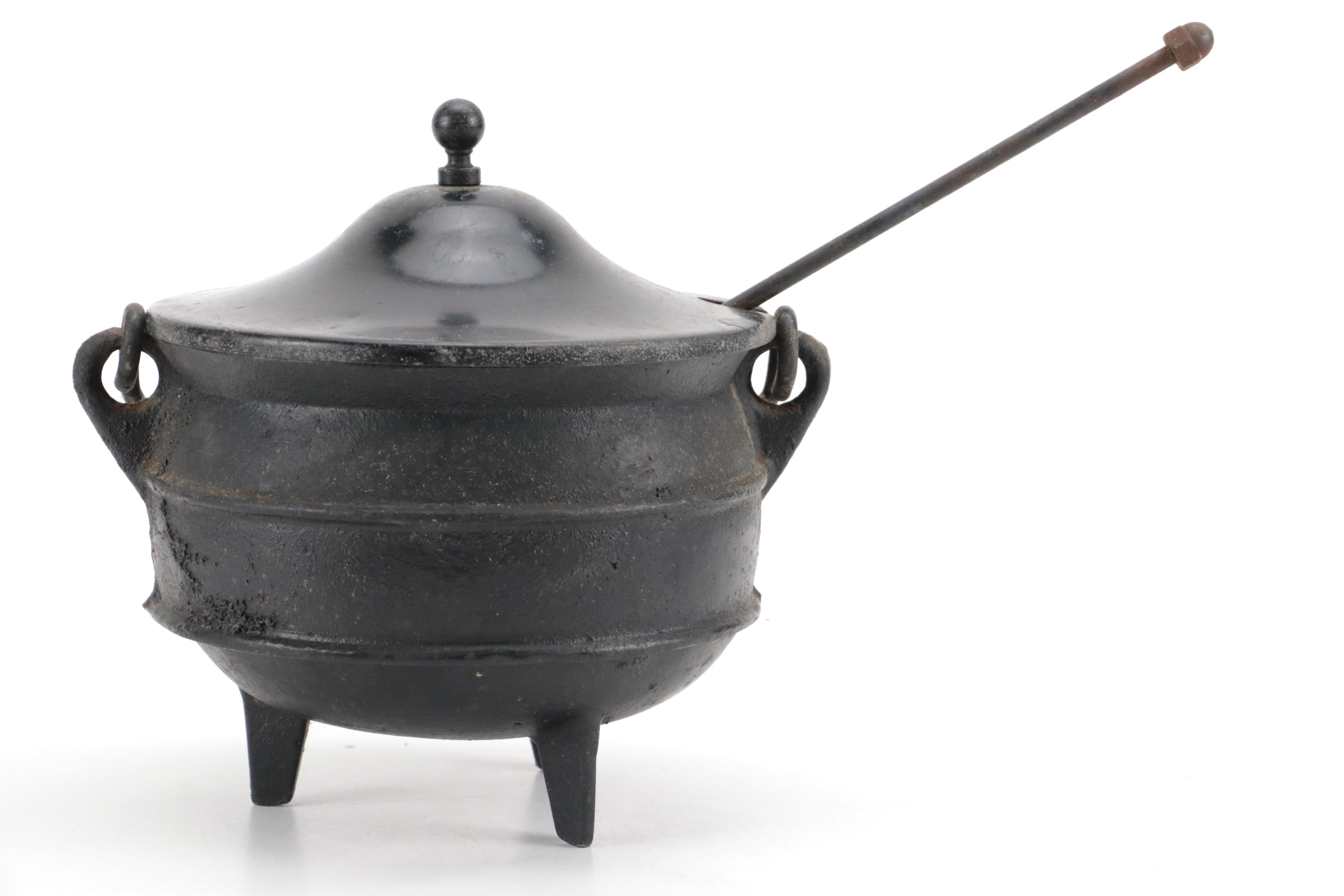 Cast Iron and Pumice Fire Starter, Antique