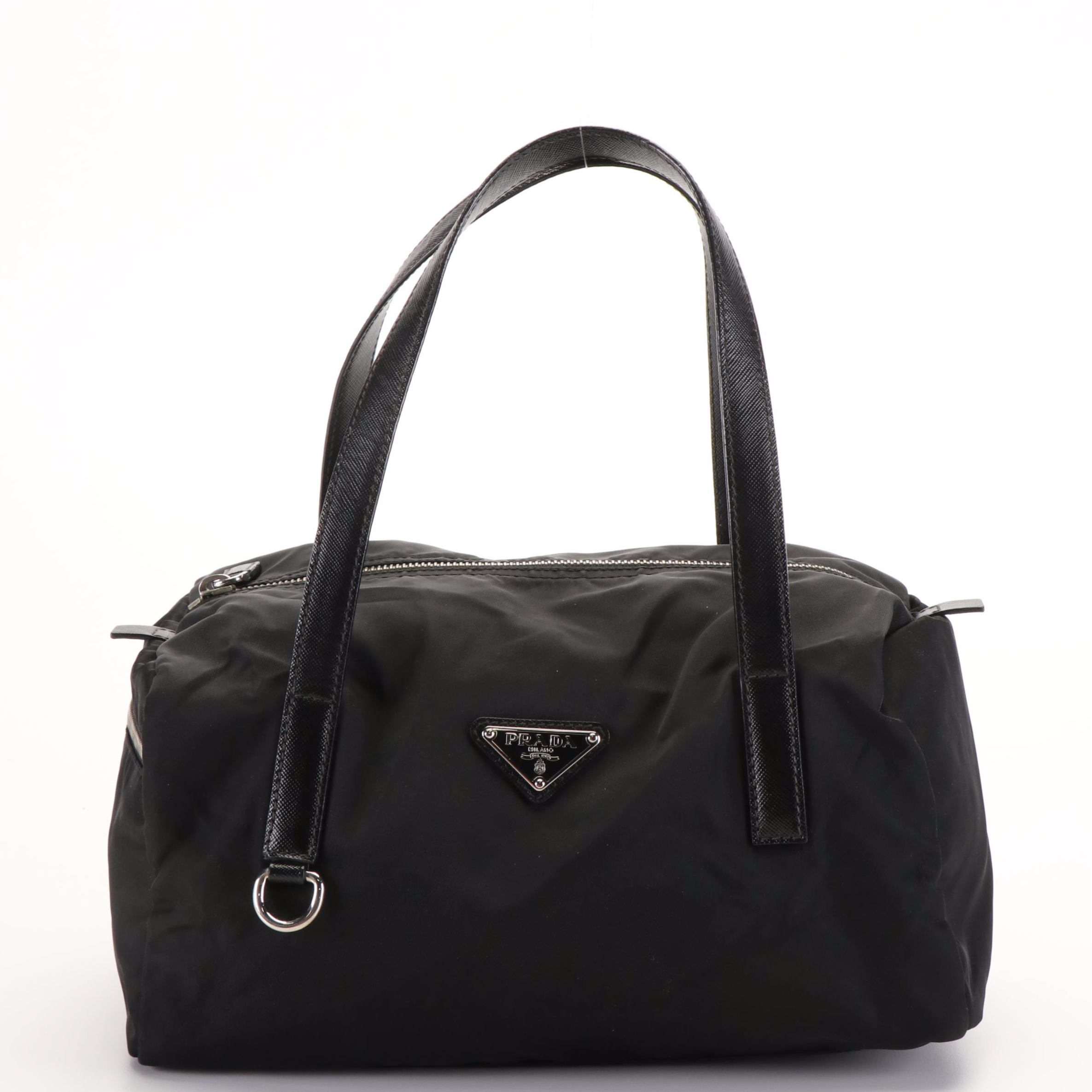 Prada Handbag in Tessuto Nylon and Saffiano Leather