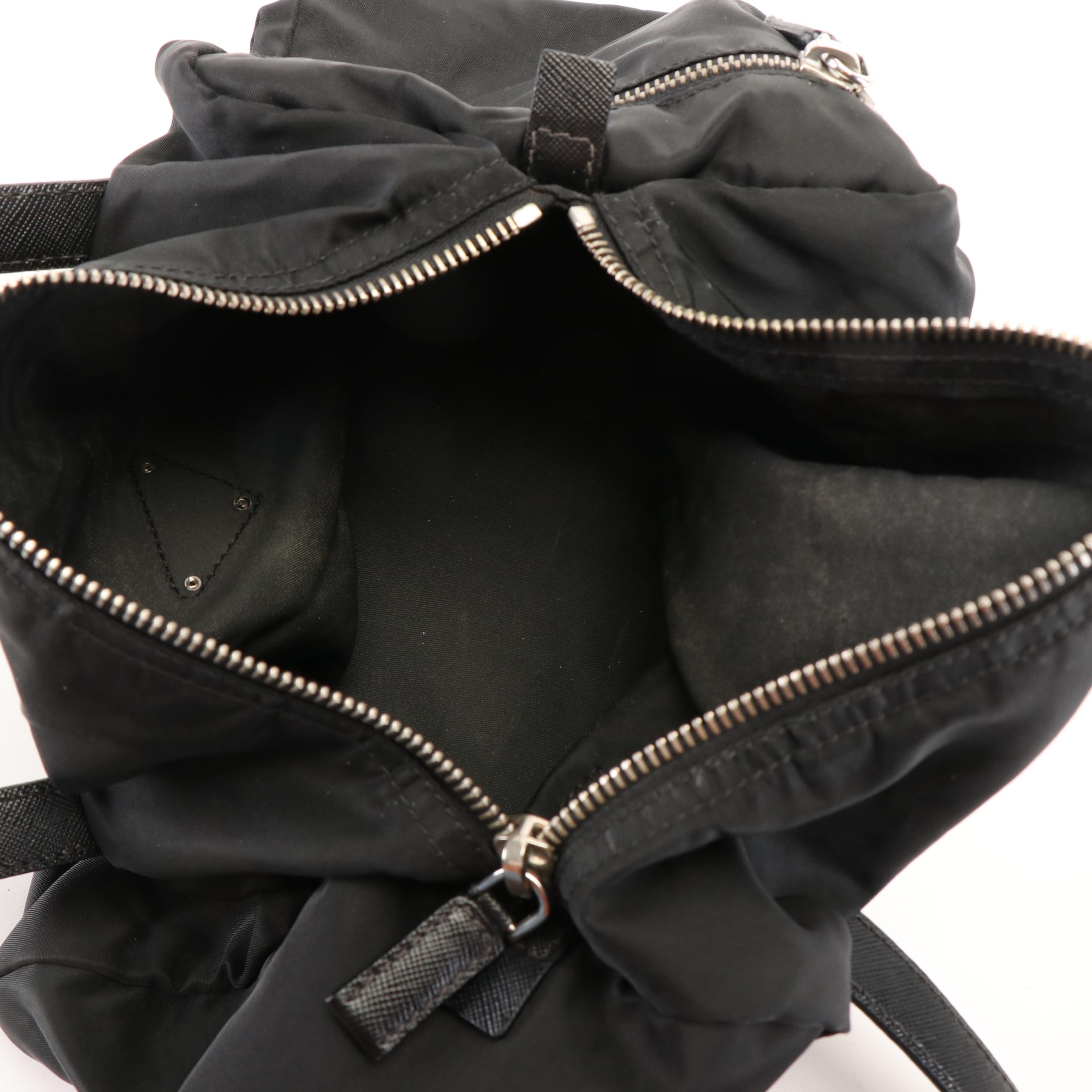 Prada Handbag in Tessuto Nylon and Saffiano Leather