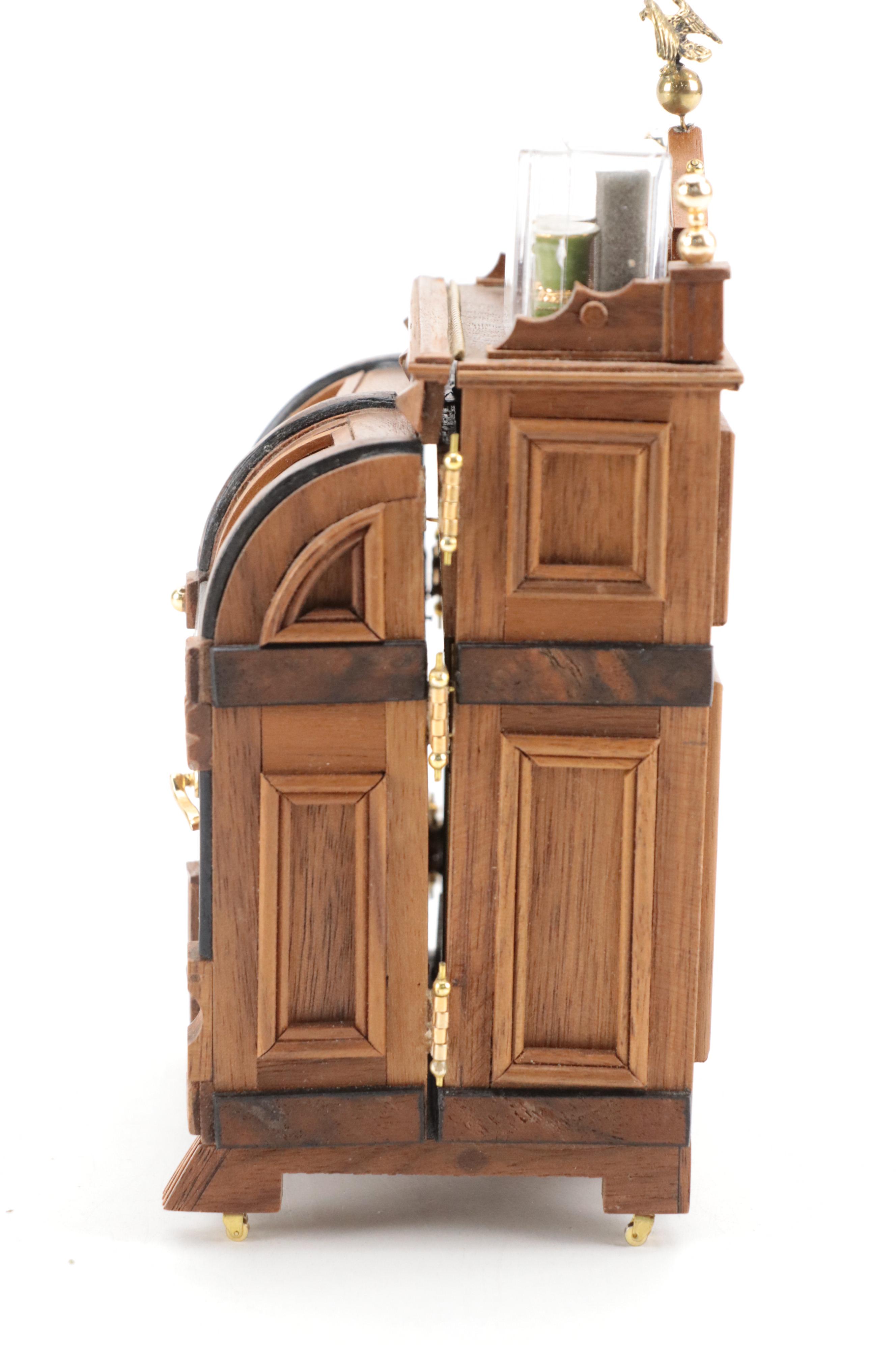 Miniature Victorian Style Wooden Wooten Desk