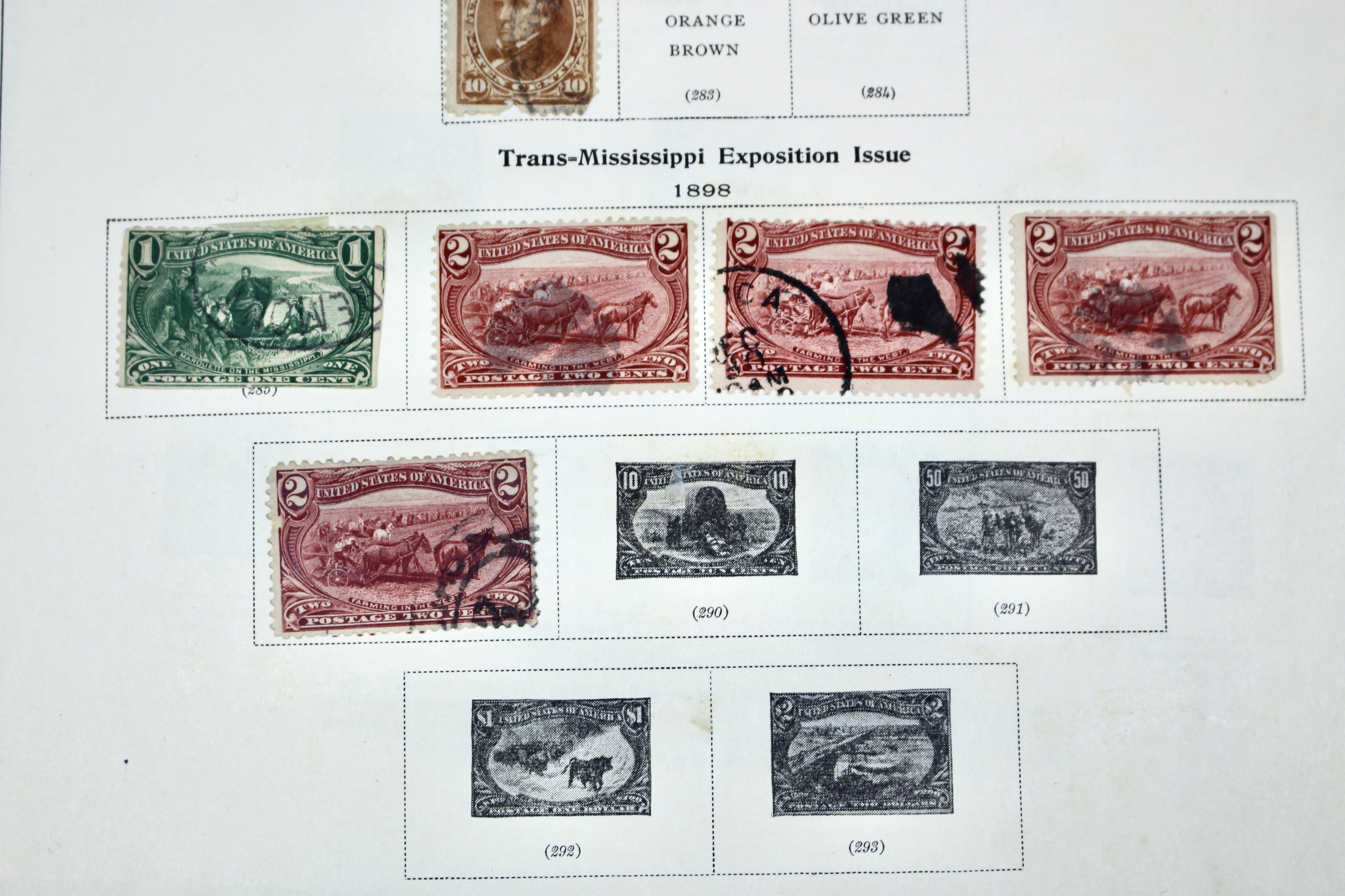 Used U.S. Postage Stamp Collection, 1873 to 1929