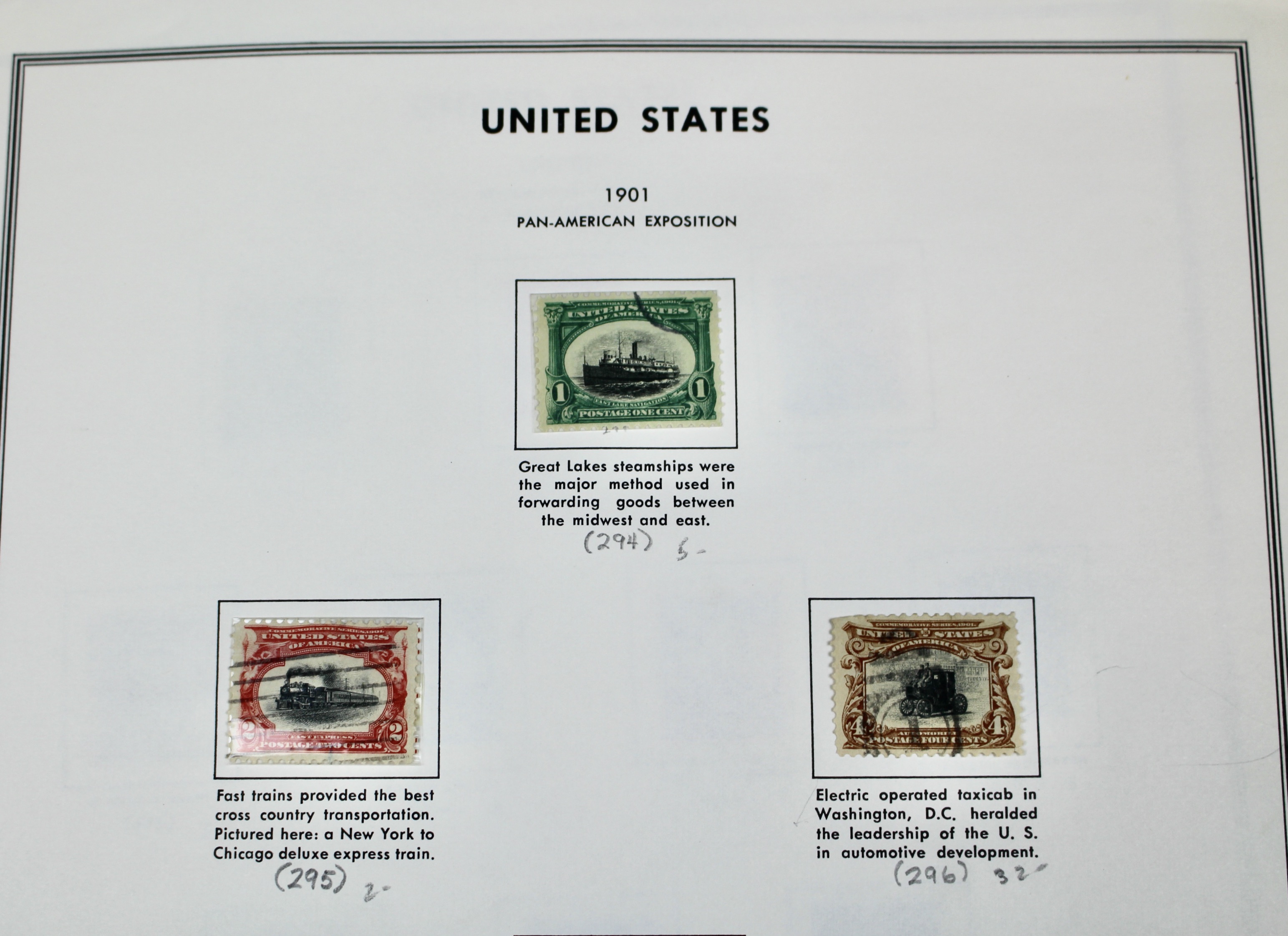 Used U.S. Postage Stamp Collection, 1873 to 1929