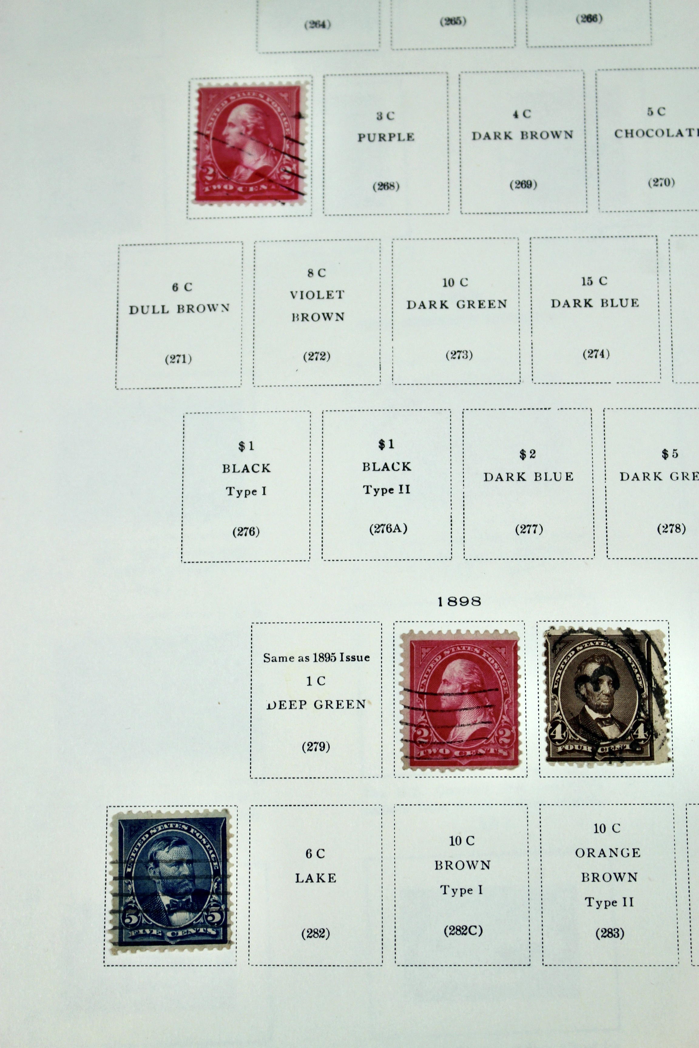 Used U.S. Postage Stamp Collection, 1873 to 1929