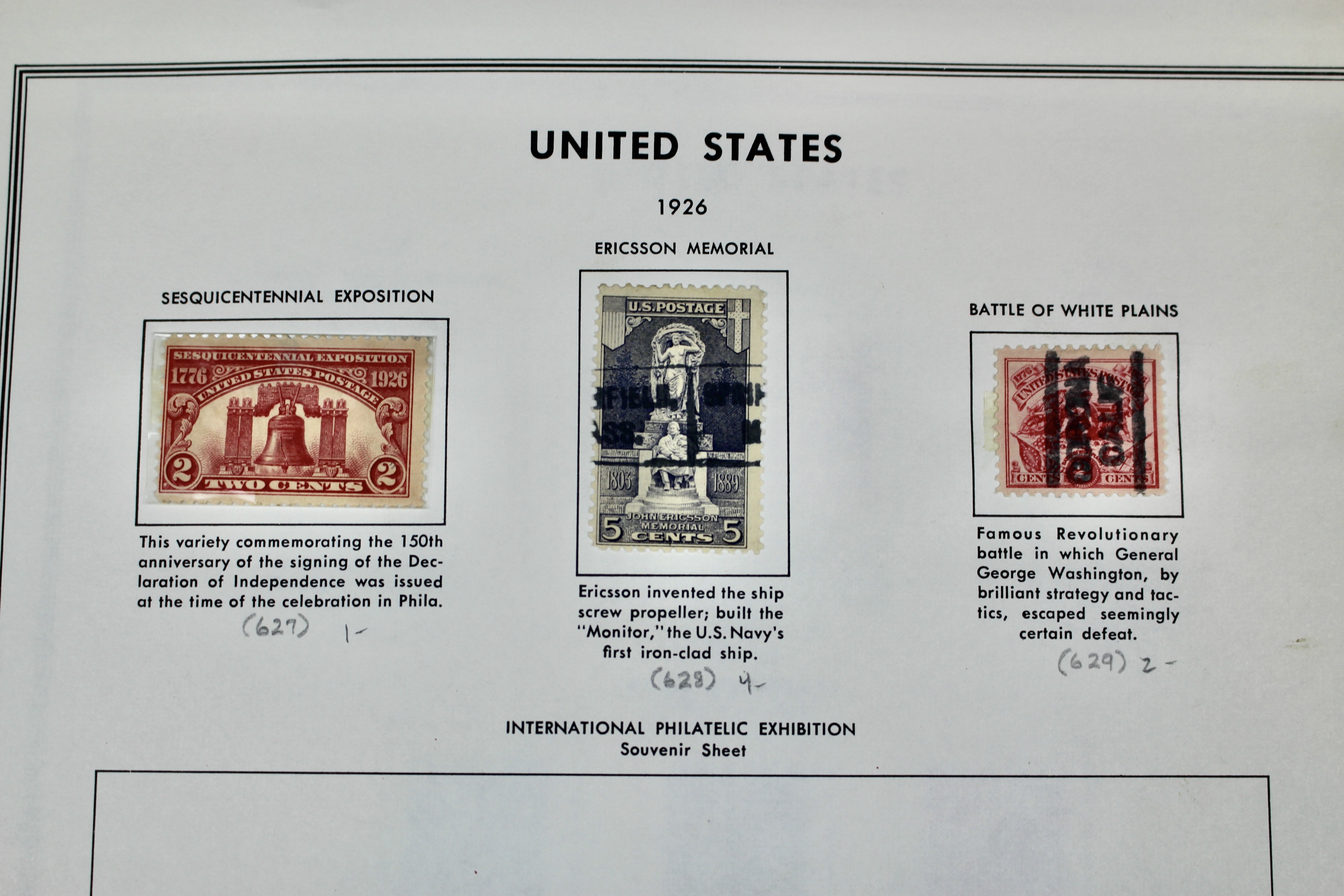 Used U.S. Postage Stamp Collection, 1873 to 1929