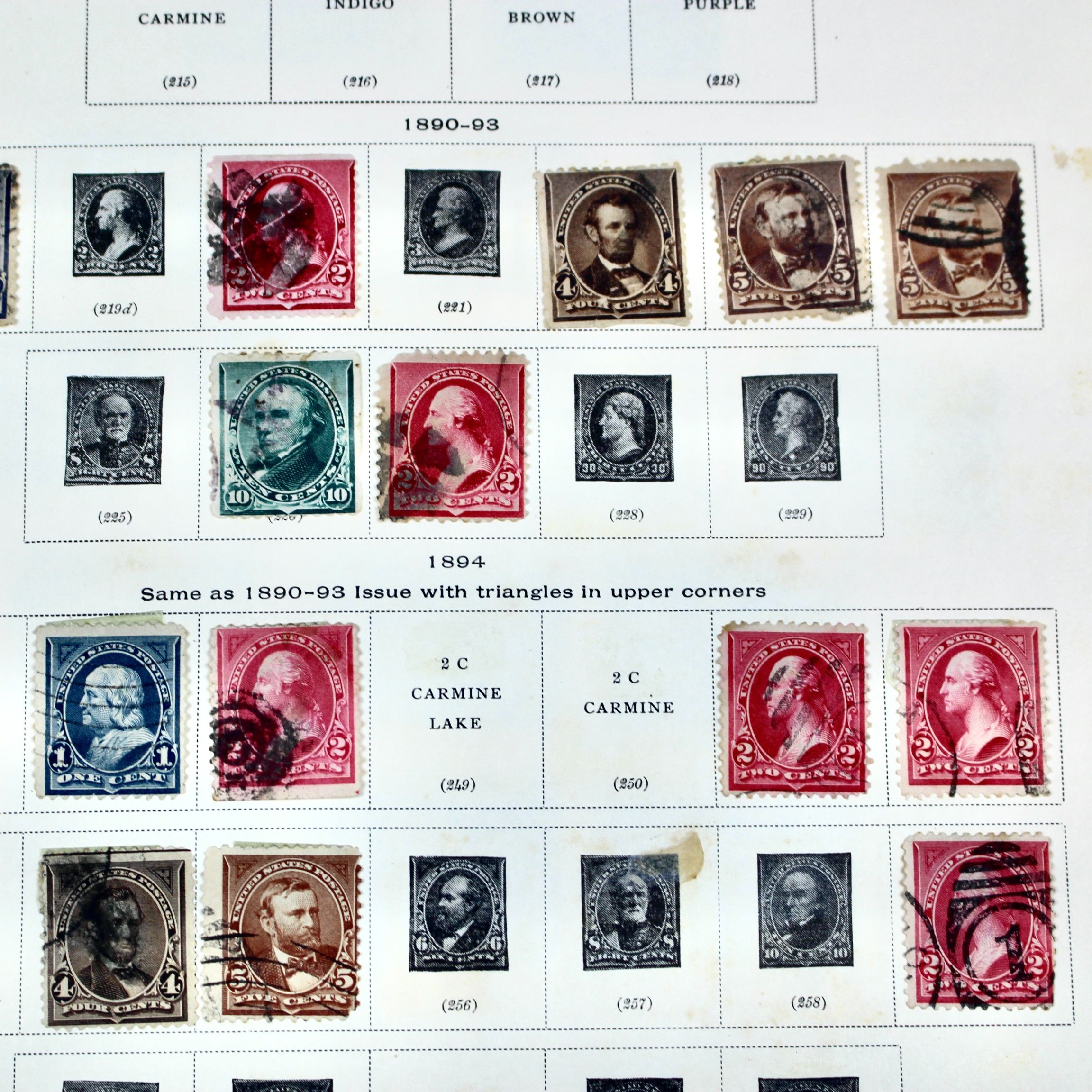Used U.S. Postage Stamp Collection, 1873 to 1929