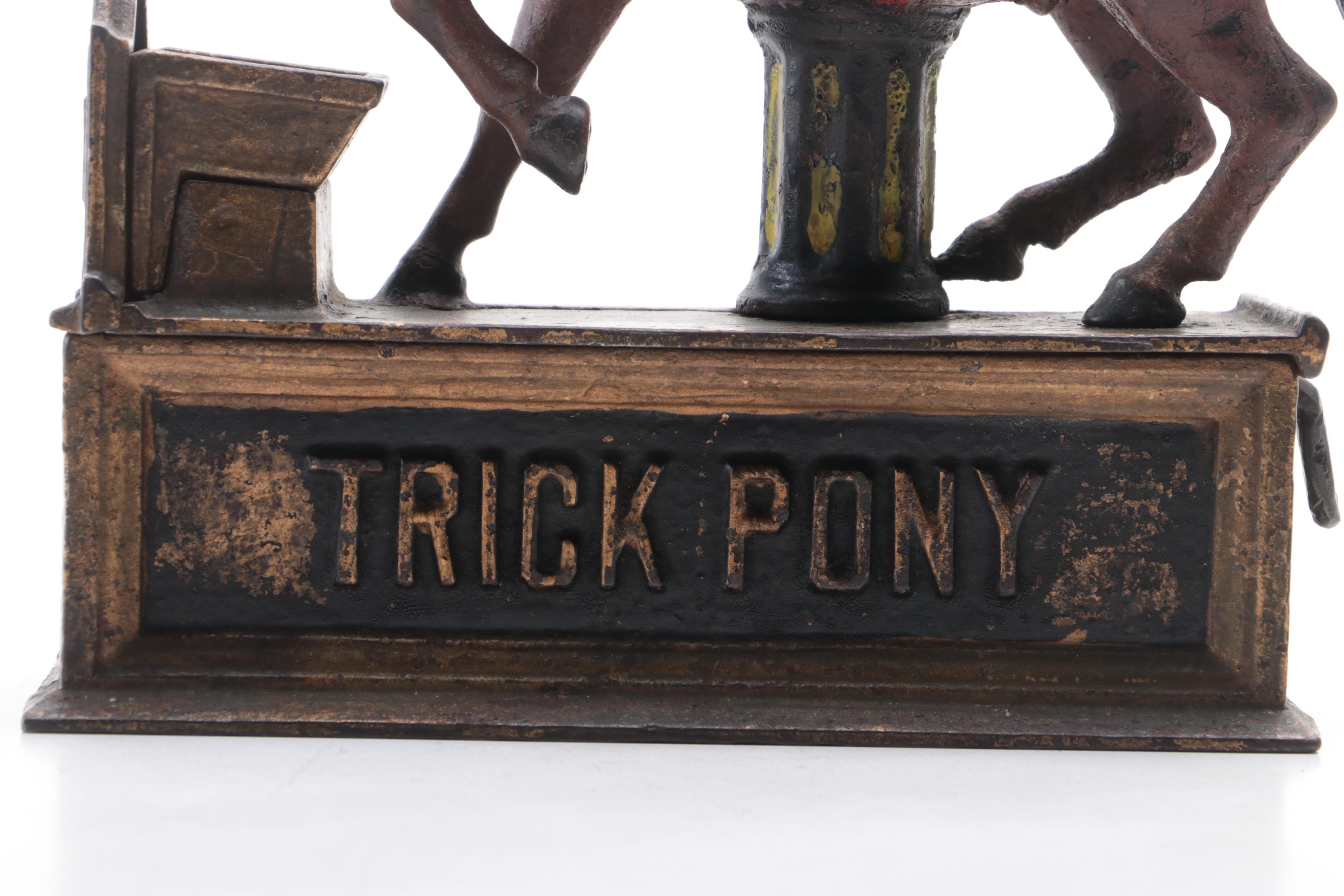 Shepard Hardware Co. "Trick Pony" Cast Iron Mechanical Bank, Late 19th Century