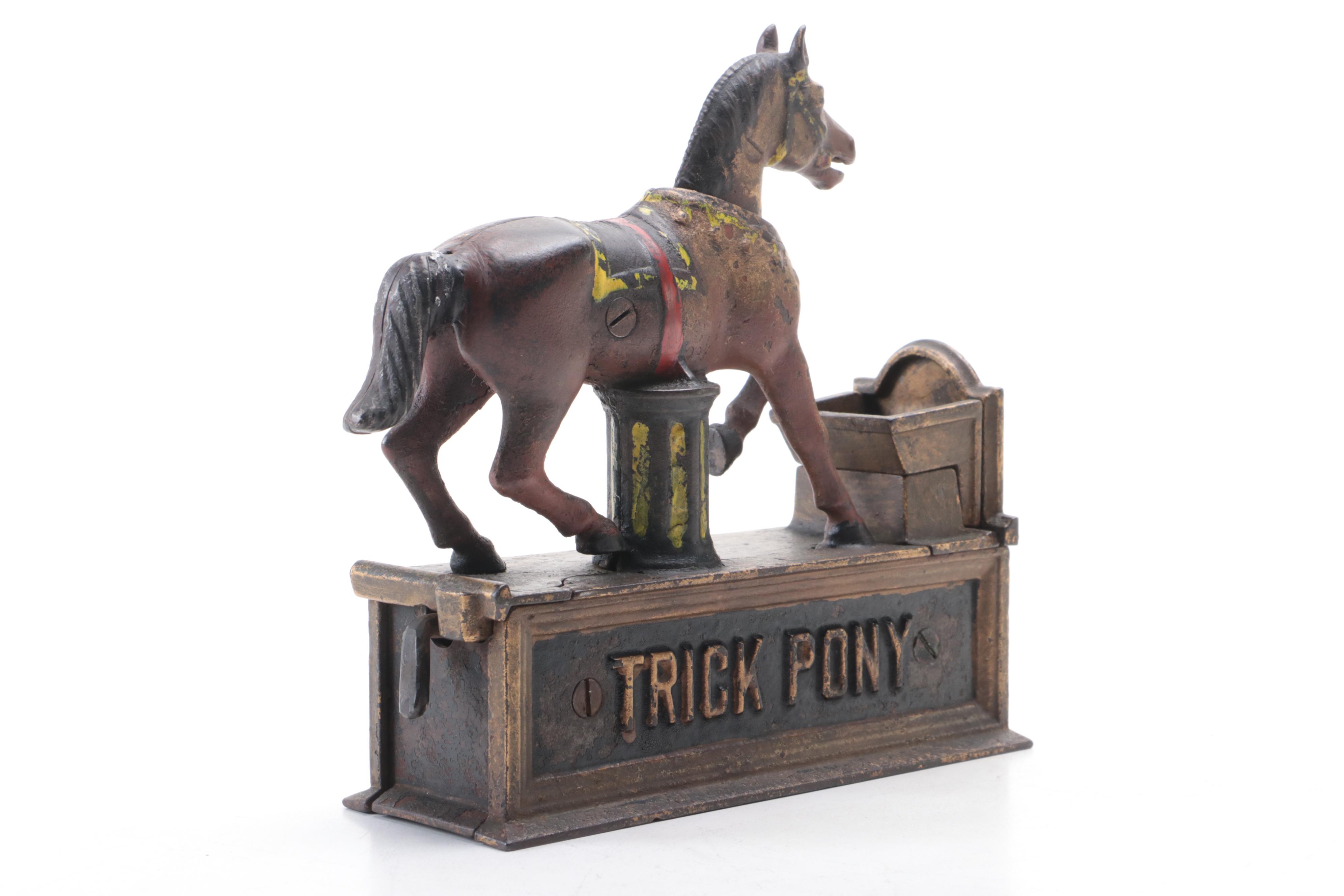 Shepard Hardware Co. "Trick Pony" Cast Iron Mechanical Bank, Late 19th Century