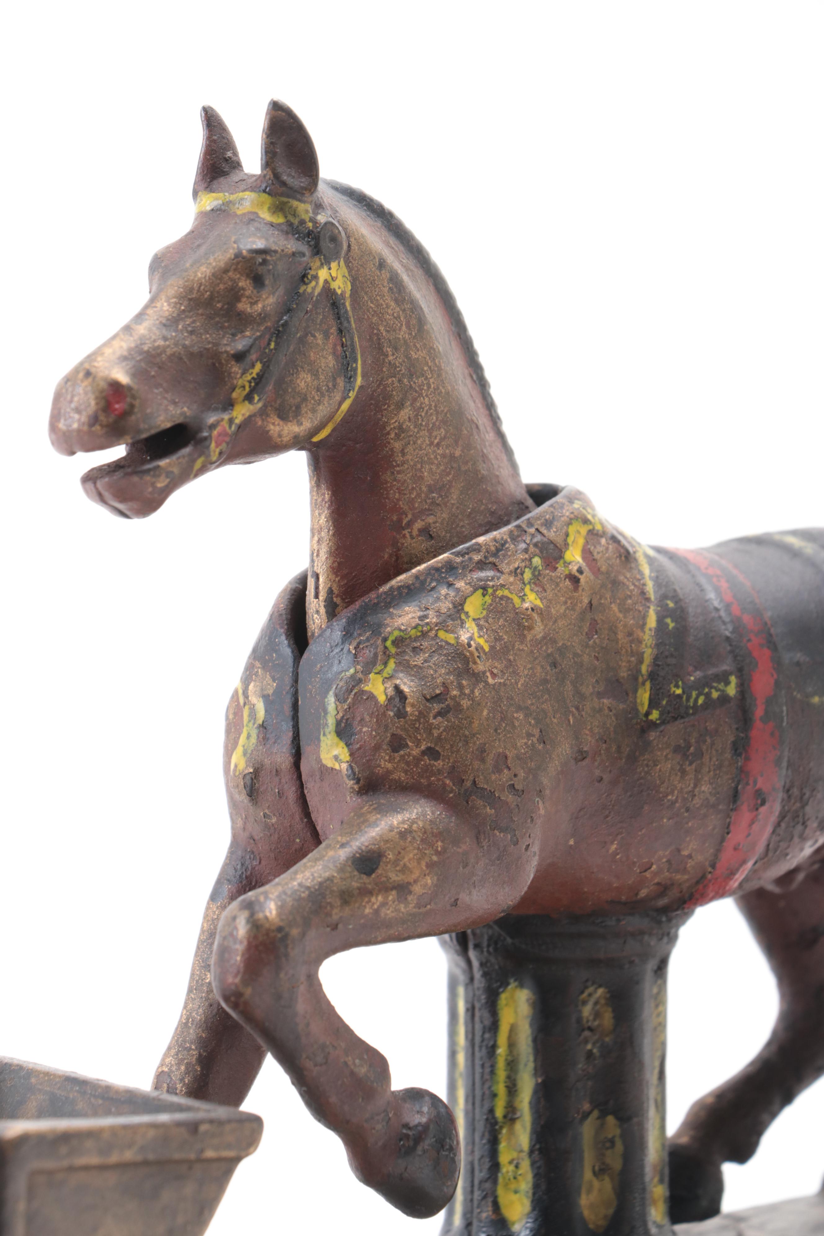 Shepard Hardware Co. "Trick Pony" Cast Iron Mechanical Bank, Late 19th Century