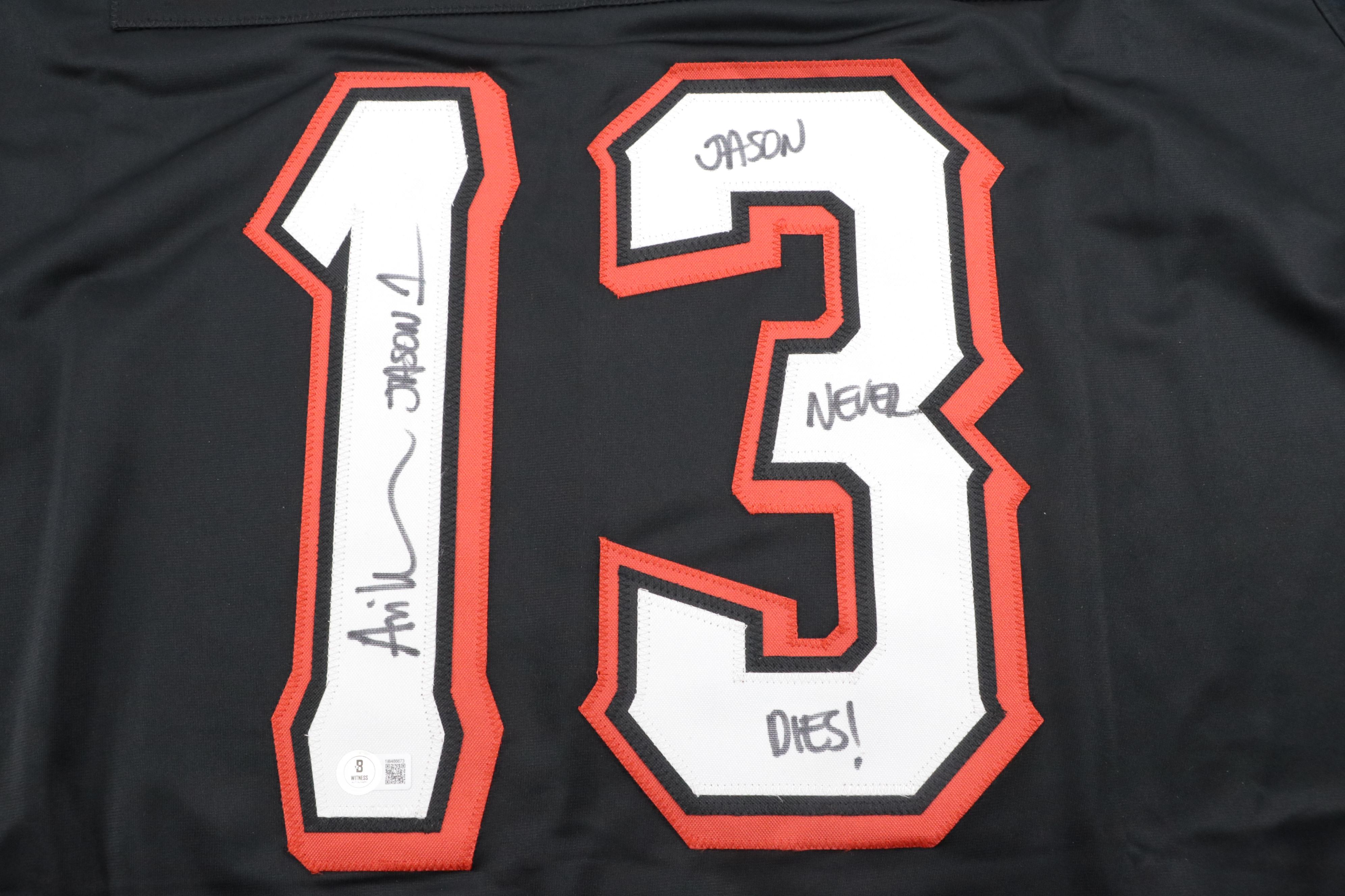 Ari Lehman Signed “Friday the 13th” Jason Voorhees Hockey Jersey