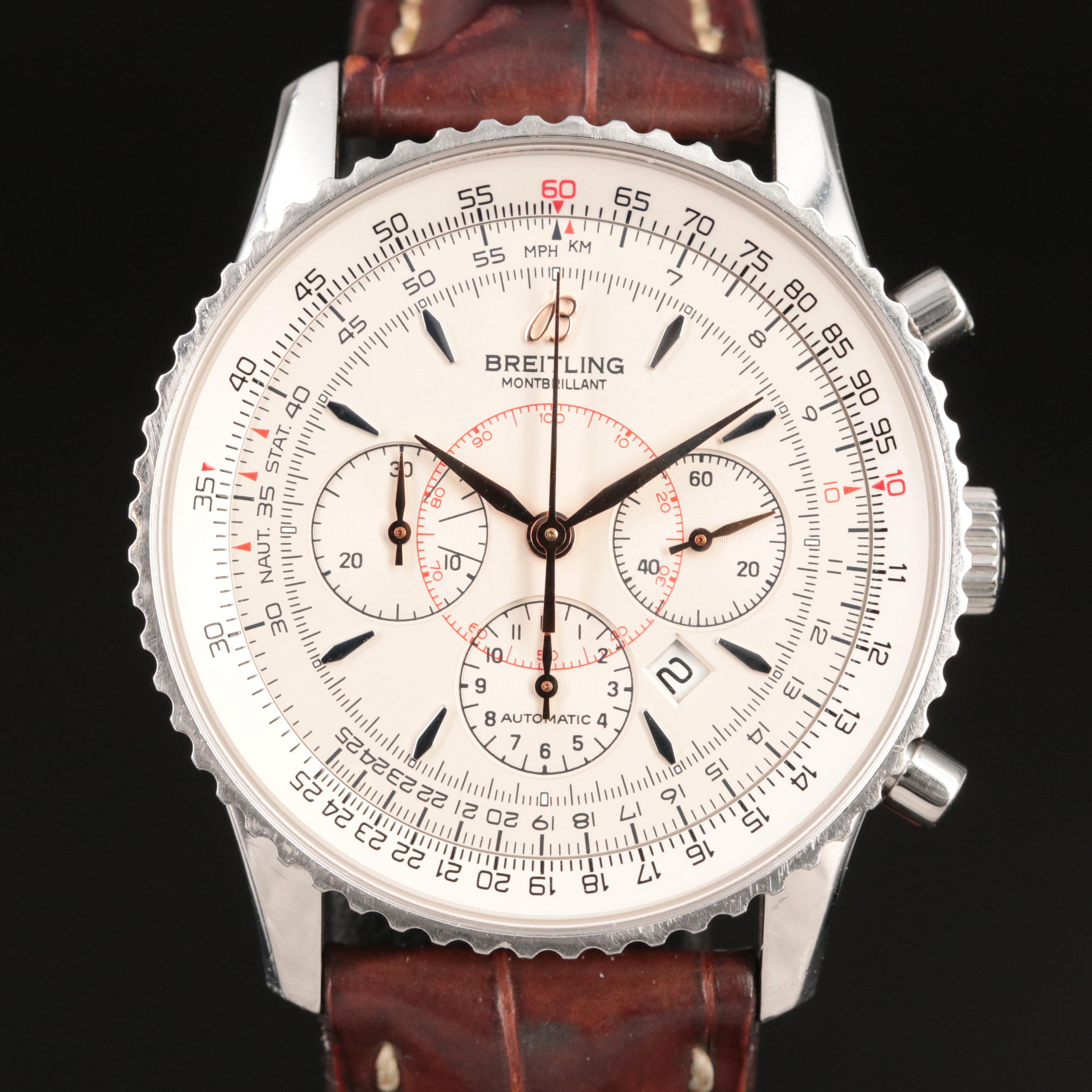 Breitling Montbrillant Navitimer 38MM Steel Automatic Watch