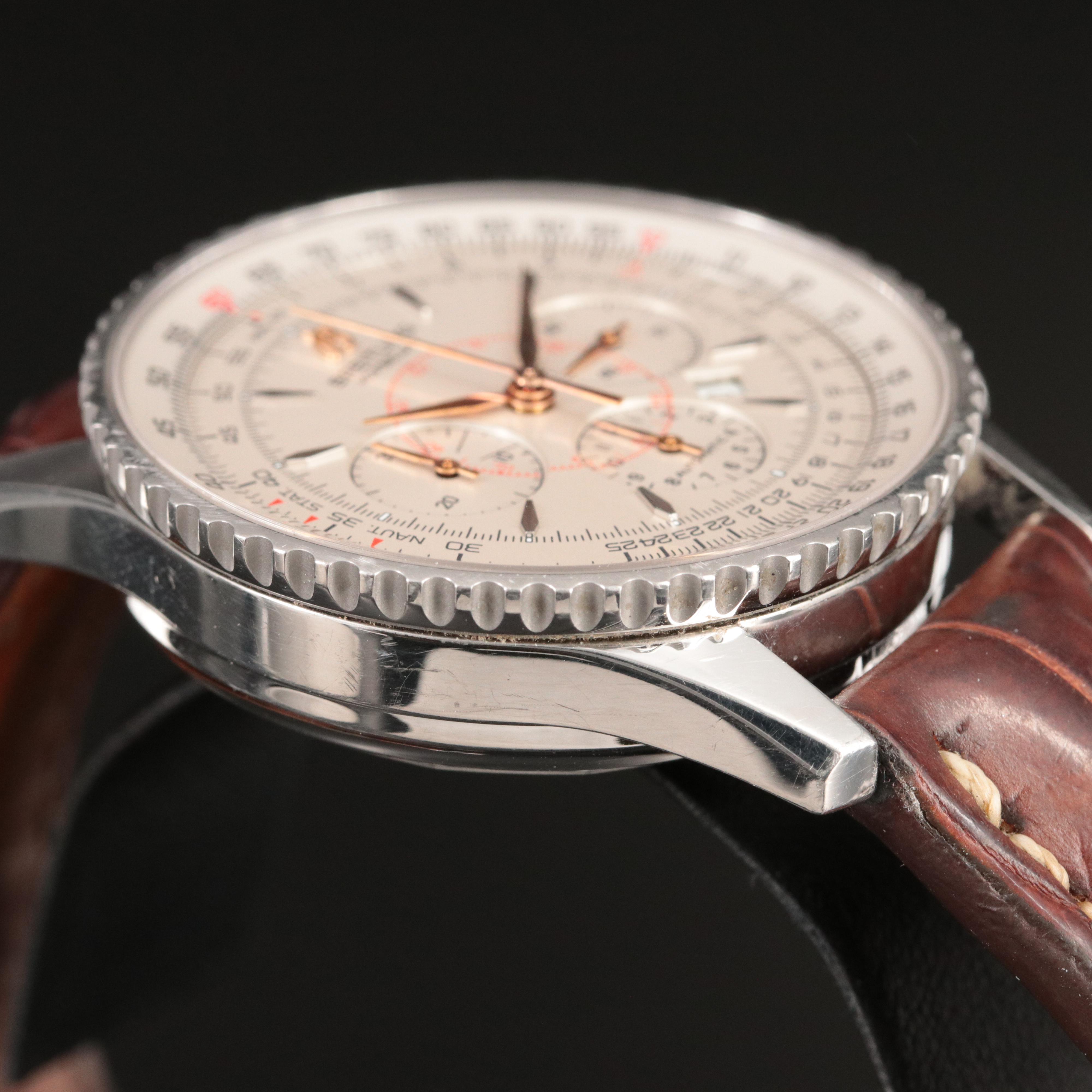 Breitling Montbrillant Navitimer 38MM Steel Automatic Watch