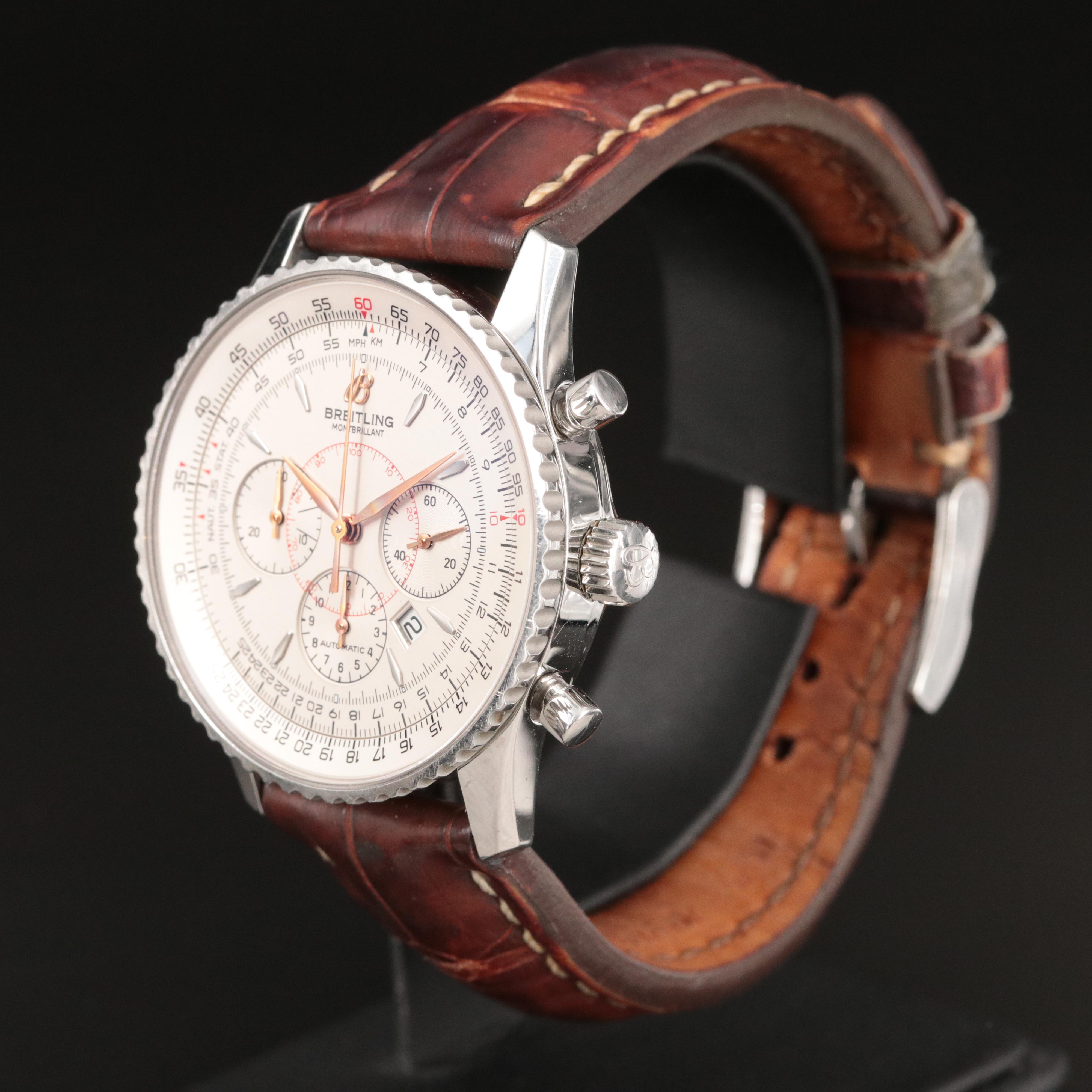 Breitling Montbrillant Navitimer 38MM Steel Automatic Watch