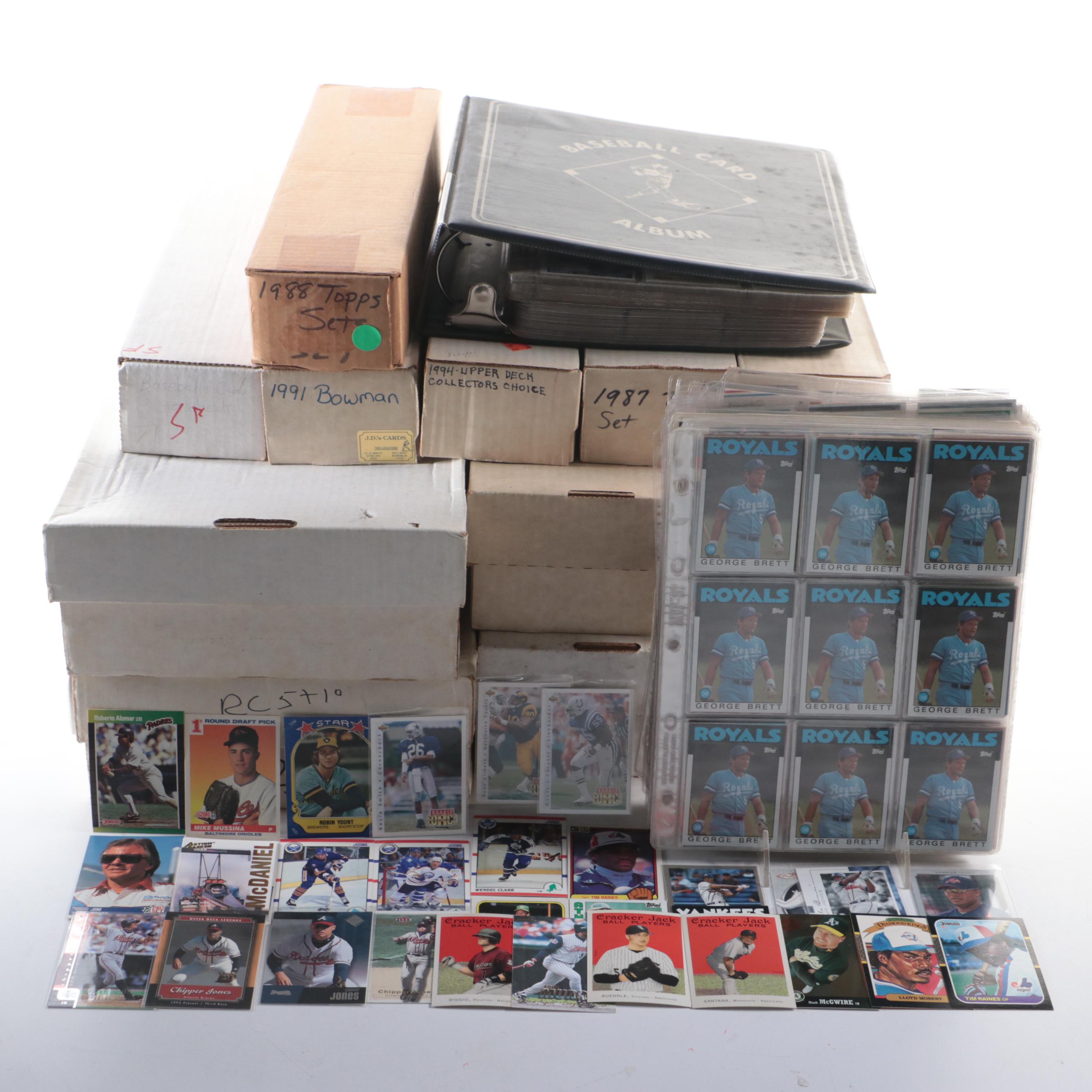 Donruss with Other Sports Cards Featuring Chipper Jones and More, 1980s-2000s