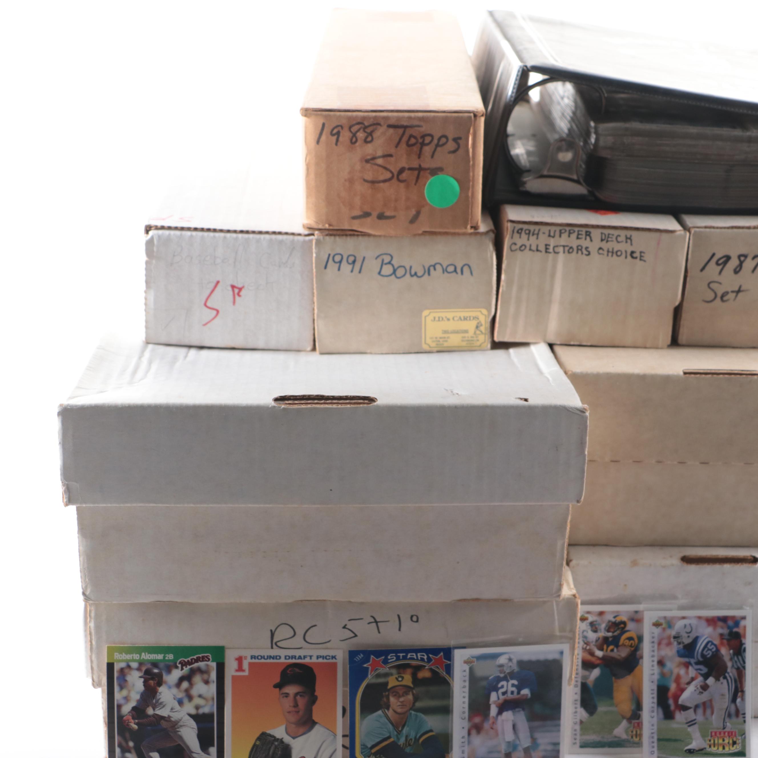 Donruss with Other Sports Cards Featuring Chipper Jones and More, 1980s-2000s