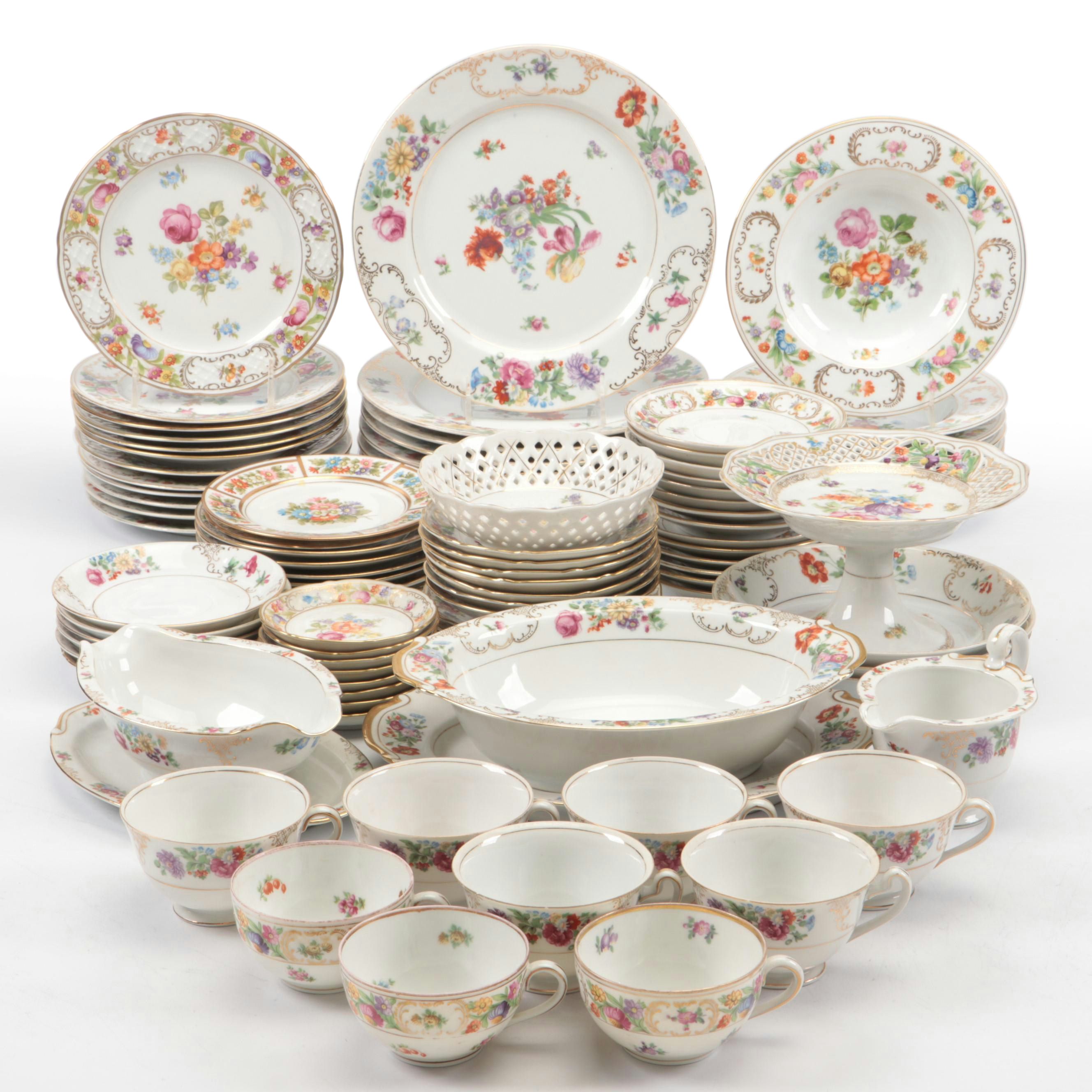 Schumann Bavaria "Empress Dresden Flowers" and More Porcelain Dinnerware