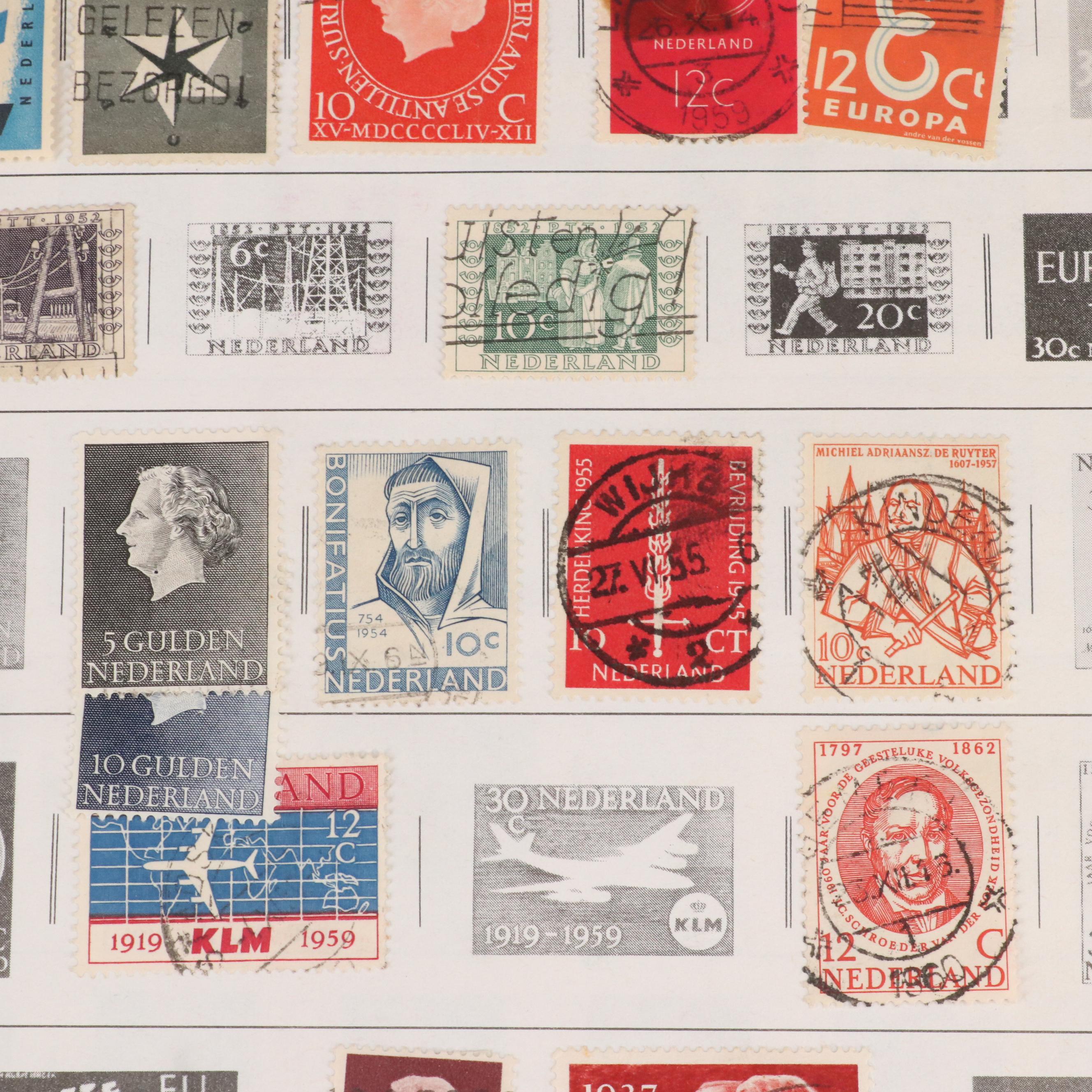 World Postage Stamp Collection in a Harris Citation Stamp Album