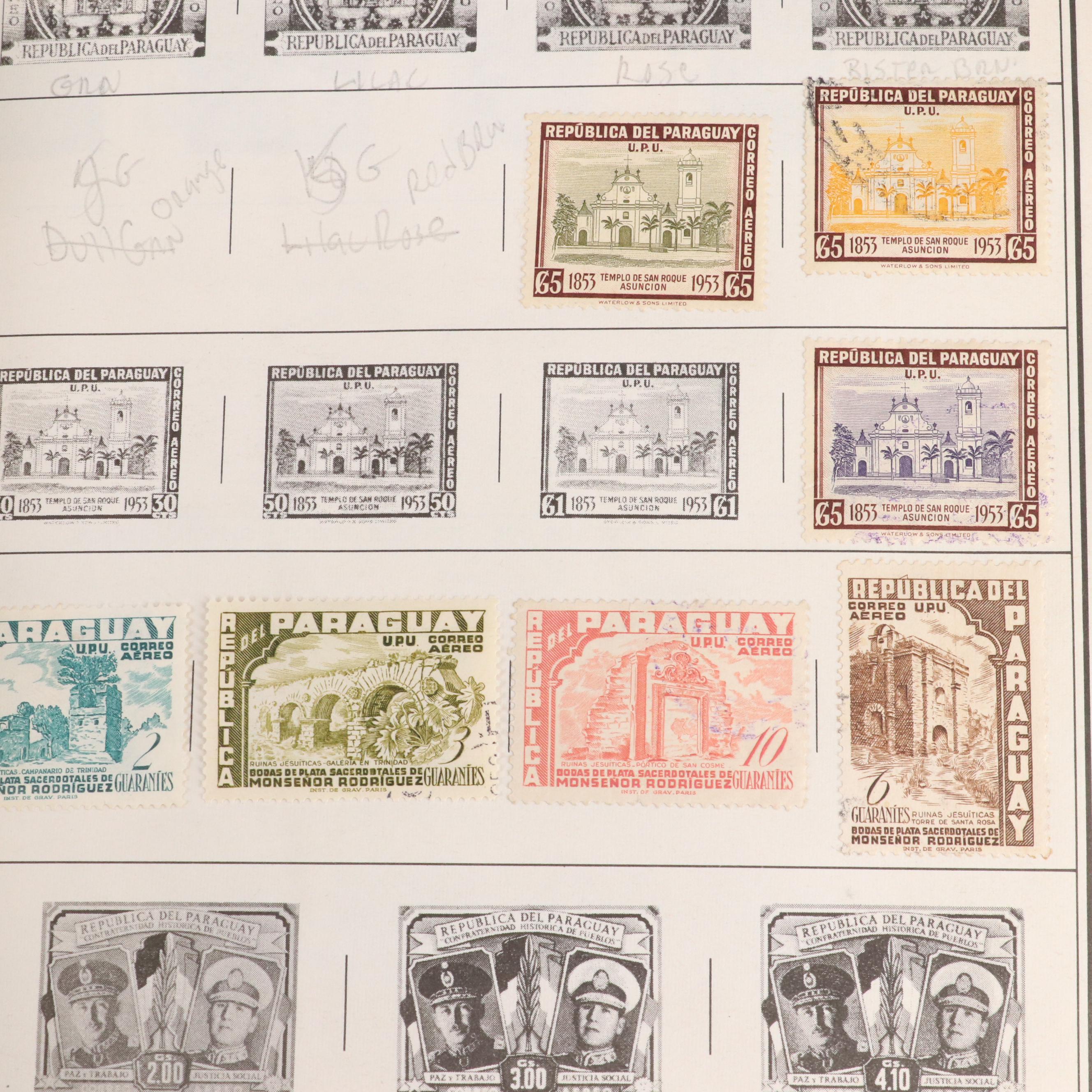 World Postage Stamp Collection in a Harris Citation Stamp Album
