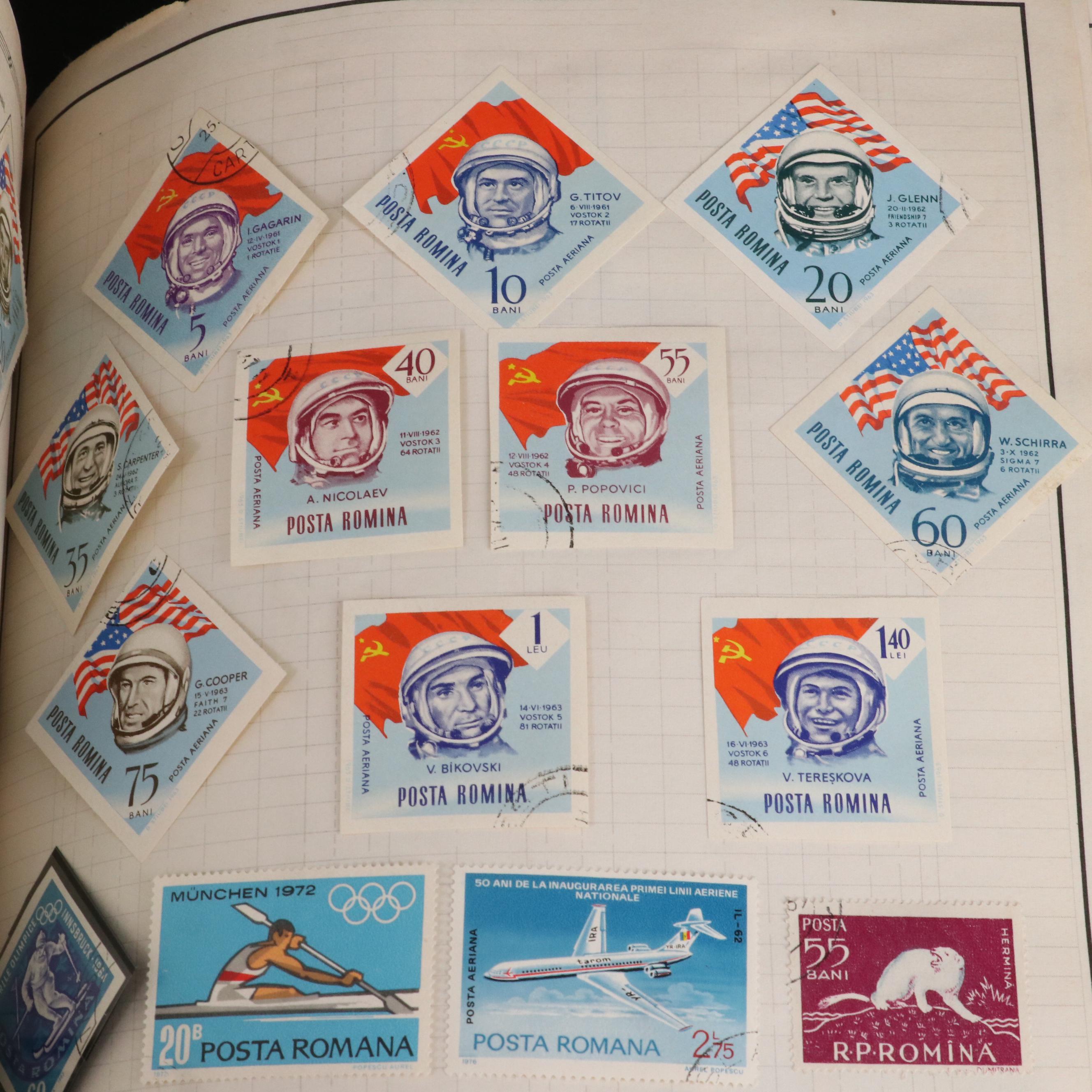 World Postage Stamp Collection in a Harris Citation Stamp Album