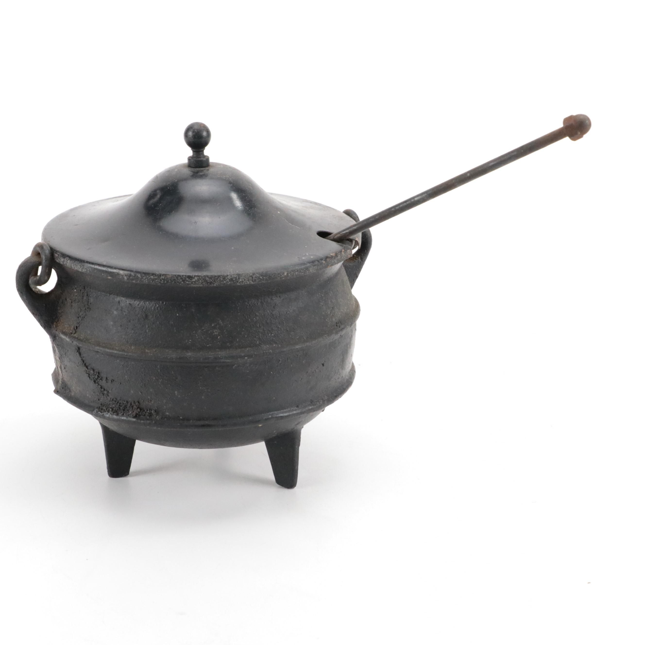 Cast Iron and Pumice Fire Starter, Antique
