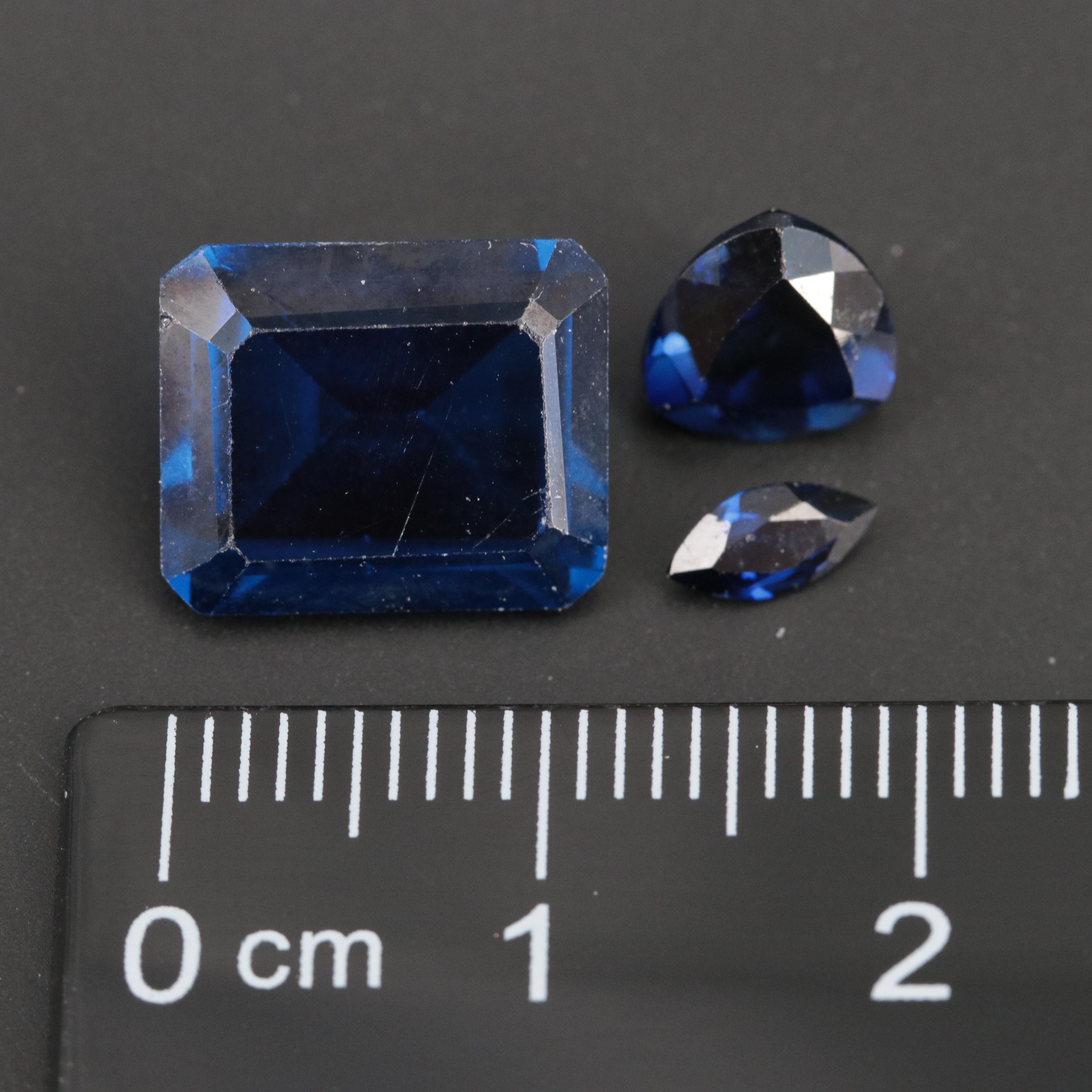 Loose 49.19 CTW Lab Grown Sapphire and Spinel Lot